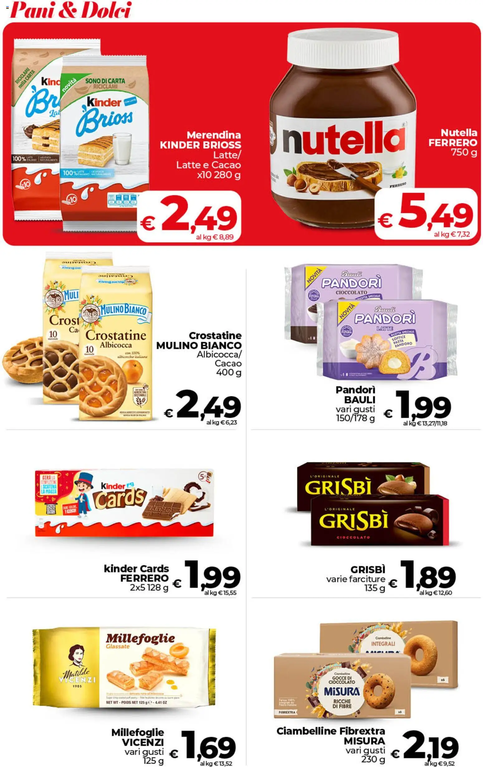 Volantino COOP del 06.03.2026 | Pagina: 31 | Prodotti: Latte, Crostatine, Pandoro, Cacao