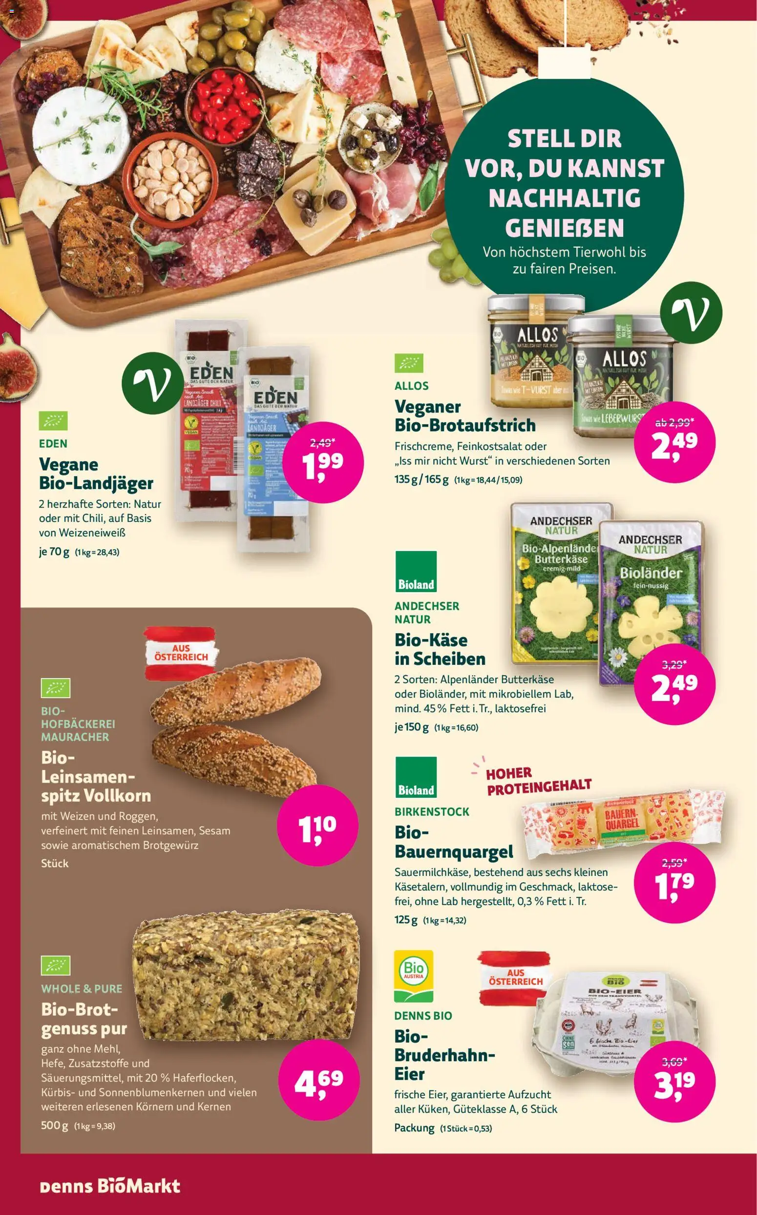 Denns BioMarkt Angebote gültig ab 19.11.2025 | Seite: 4 | Produkte: Wurst, Chili, Kürbis, Eier