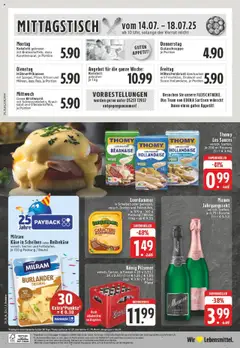 Edeka prospekt Borchen	 - gültig ab dem 13.07.2025 | Seite: 24 | Produkte: Konig pilsener, Käse, Bratwurst, Leerdammer