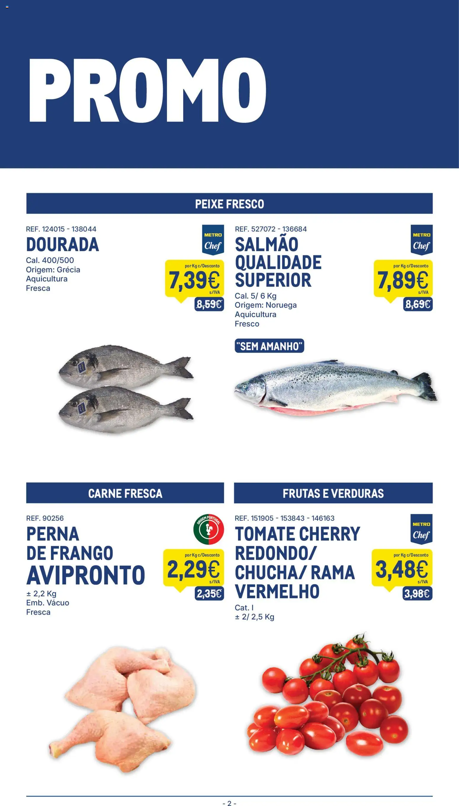 Makro folheto │ válido de 11.11.2025 | Página: 2 | Produtos: Dourada, Frango, Salmão, Peixe