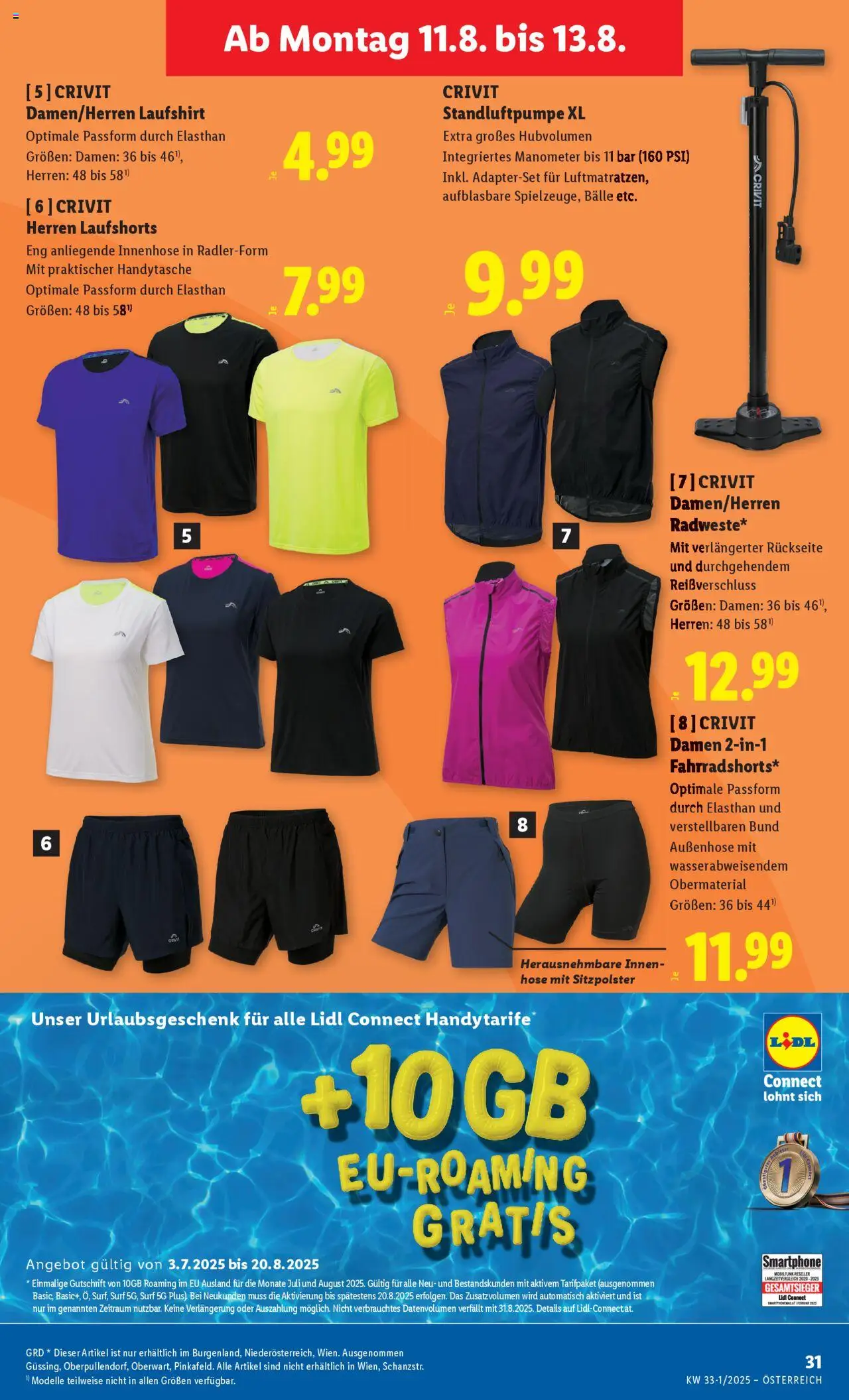 Lidl Flugblatt -Eisenstadt, Ebenfurth, Mattersburg gültig ab 07.08.2025 | Seite: 35 | Produkte: Hose, Smartphone, Manometer