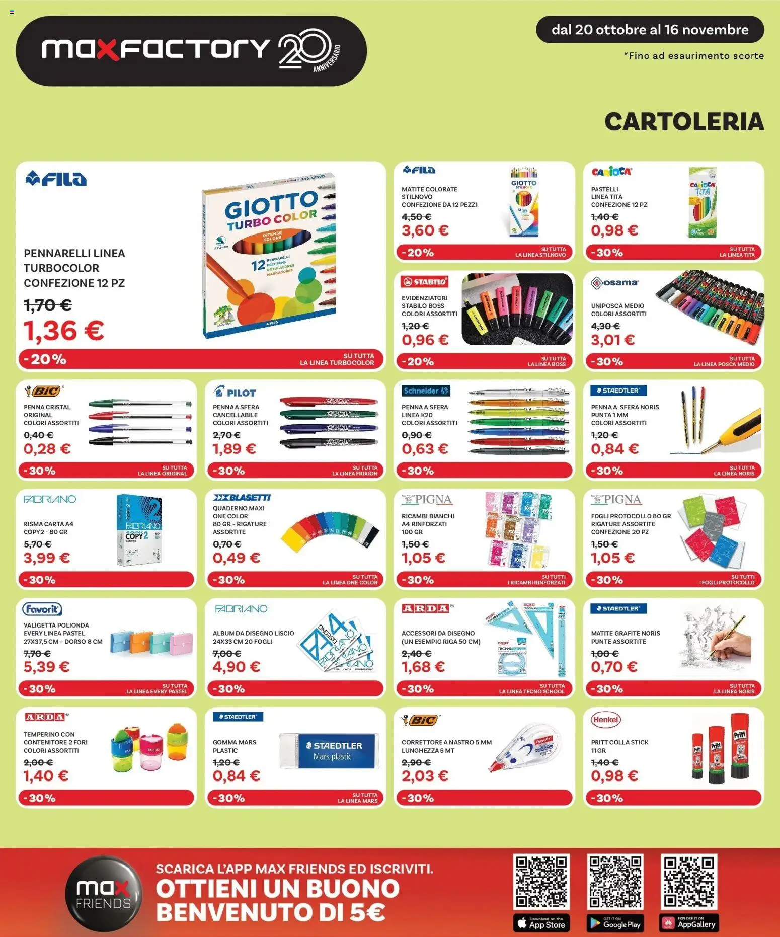 Volantino Max Factory del 20.10.2025 | Pagina: 37 | Prodotti: The, Temperino, Matite colorate, Pastelli