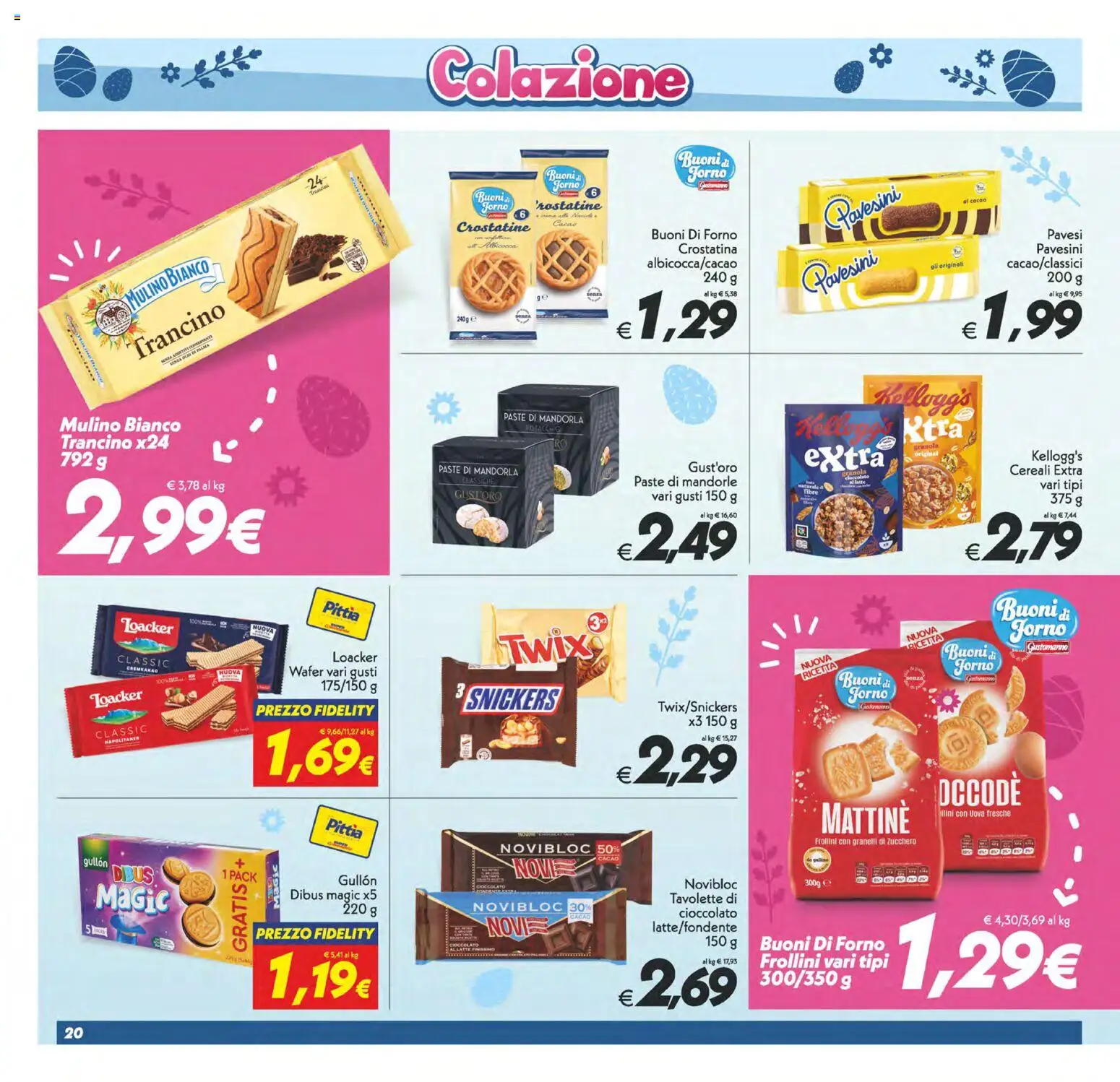 Volantino SuperConveniente del 27.03.2026 | Pagina: 20 | Prodotti: Zucchero, Crostatine, Cacao, Forno