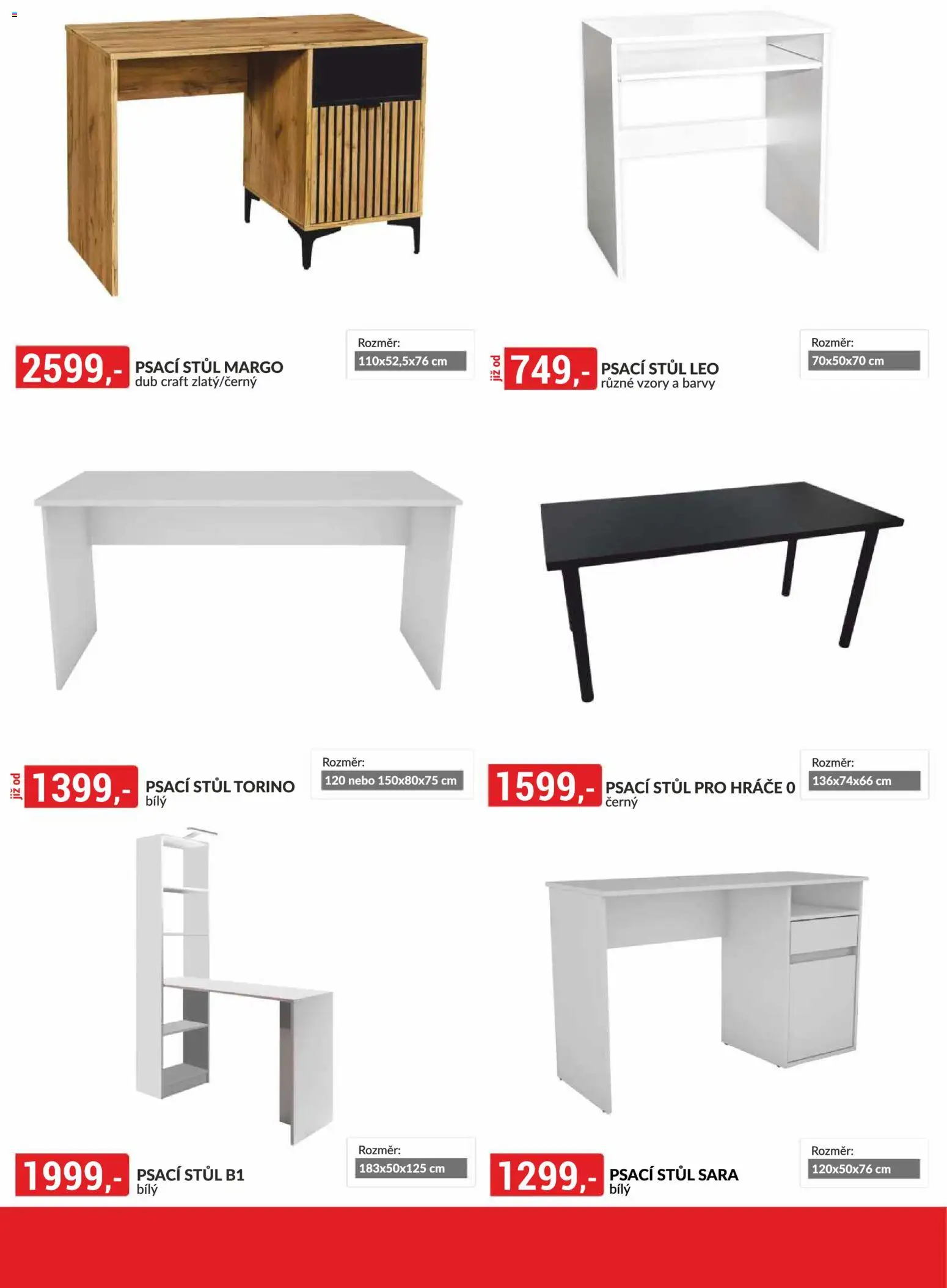 BAUMAX leták - Zařiďte si bydlení od 01.01.2026 | Strana: 49 | Produkty: Stůl, Barvy, Psací stůl