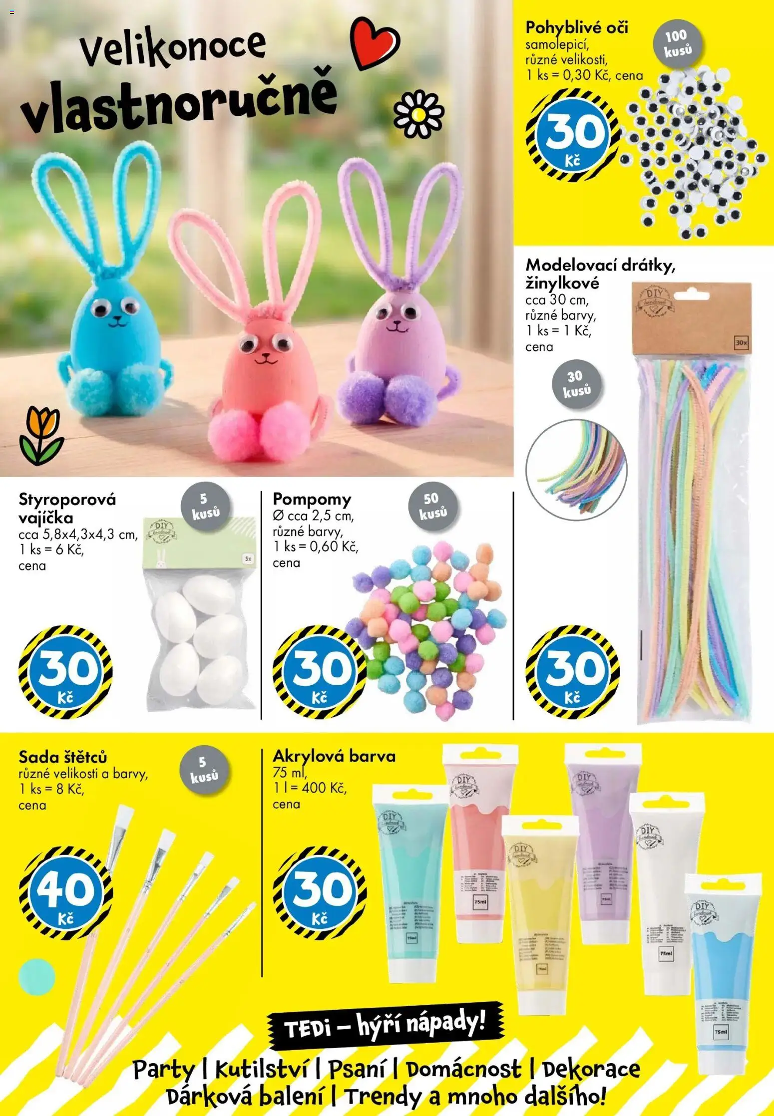 TEDi leták od 06.03.2026 | Strana: 4 | Produkty: Vajíčka, Dekorace
