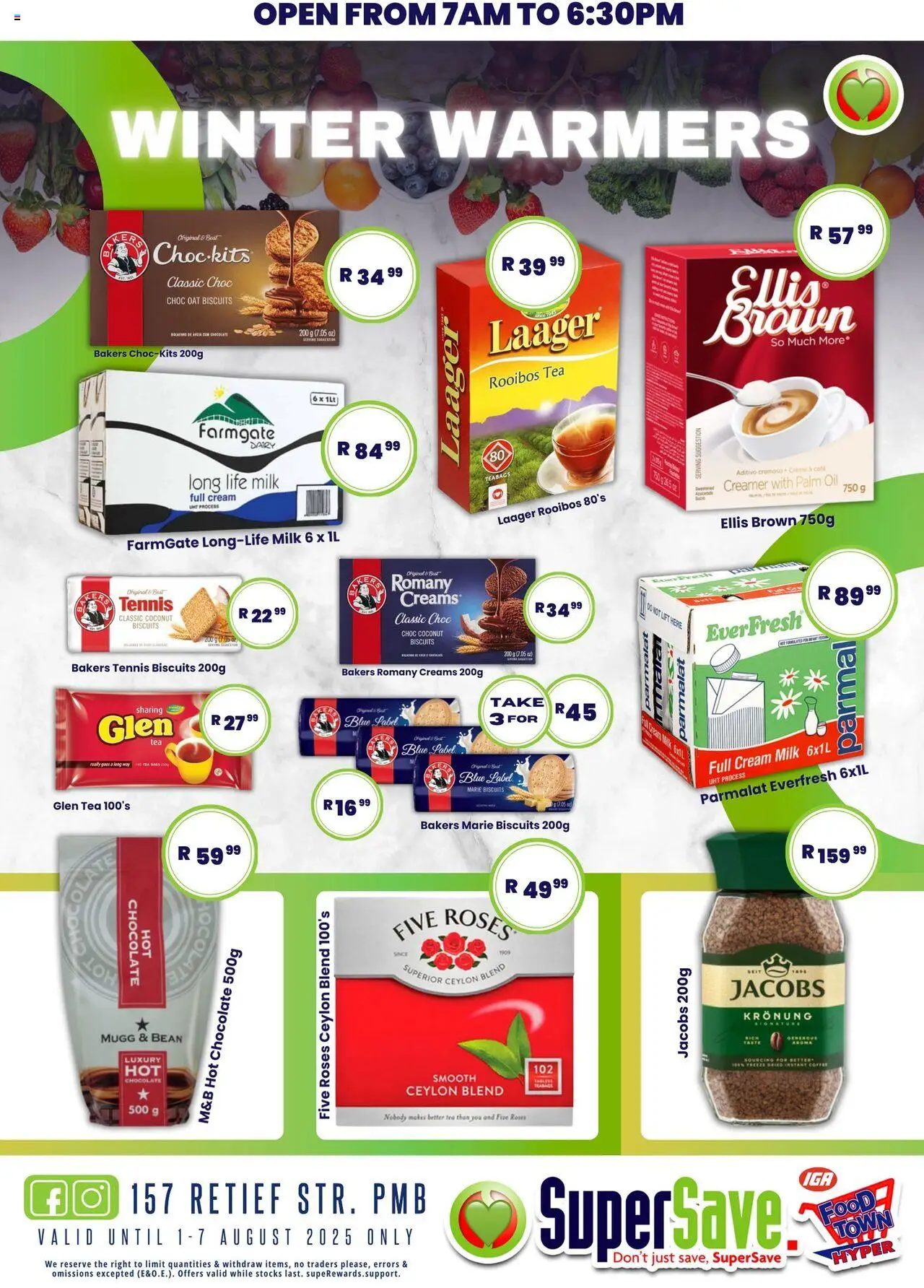Super Save Specials │ valid from 08.08.2025 | Page: 61 | Products: Creamer, Biscuits, Cream, Estuche organizador de viaje