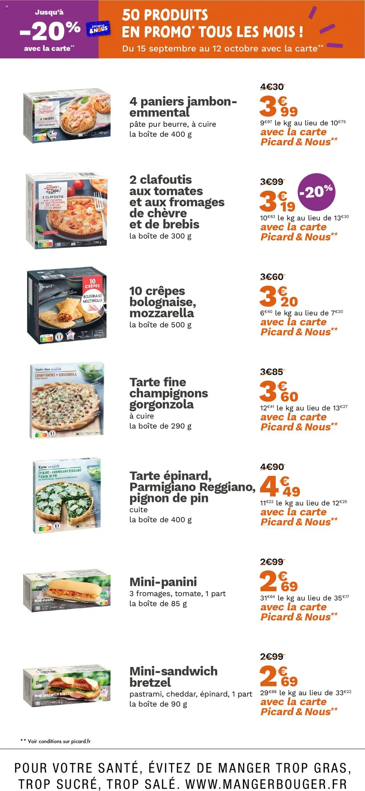  | Page: 8 | Produits: Farine, Table, Jambon, Tomates
