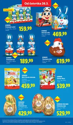 FERRERO ROCHER Čokoladni zec, 70 g; - pregled Lidl kataloga - važi od 26.03.2026 | Strana: 51
