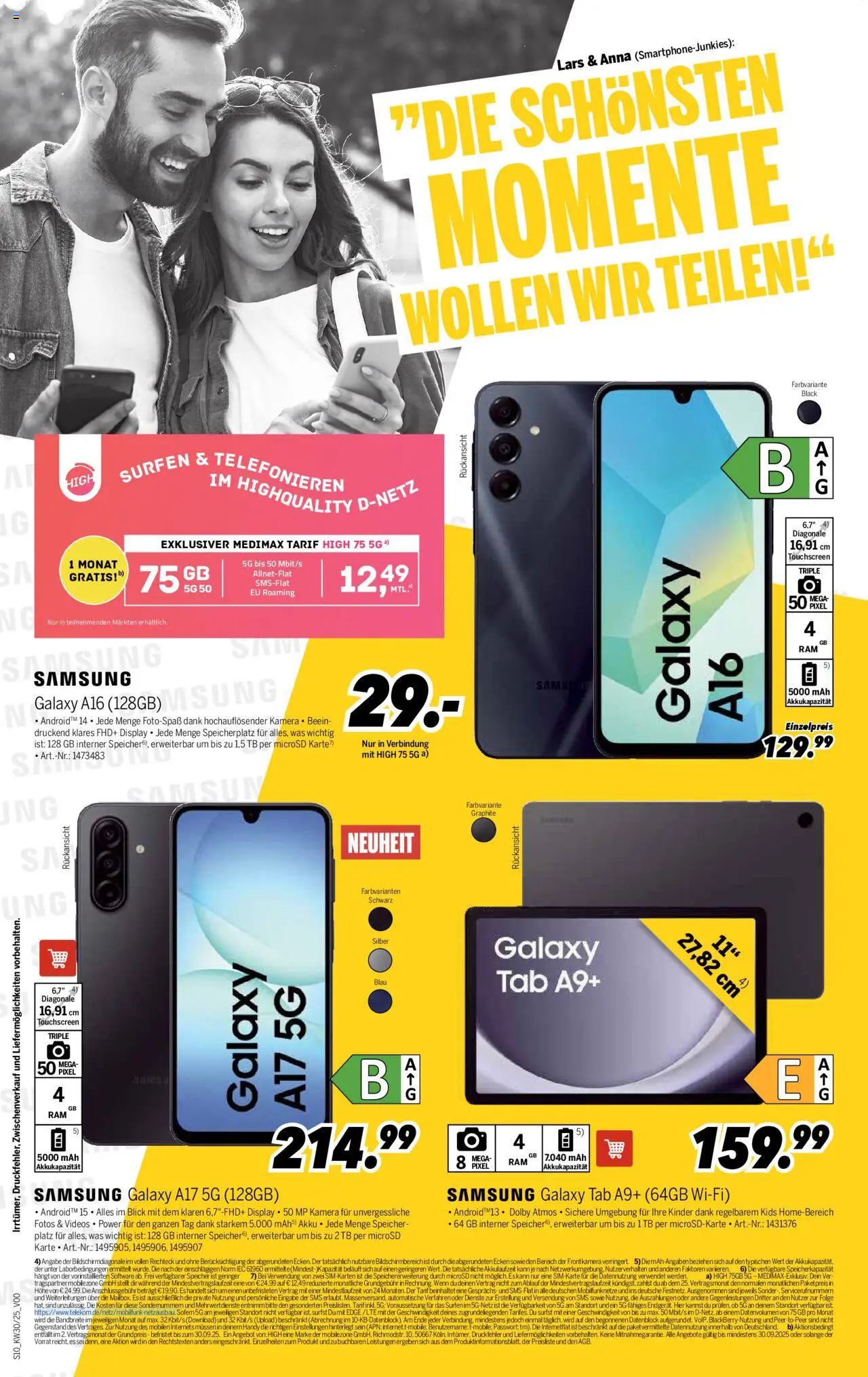 Medimax Prospekt 	 – gültig ab 12.09.2025 | Seite: 10 | Produkte: Kamera, Samsung