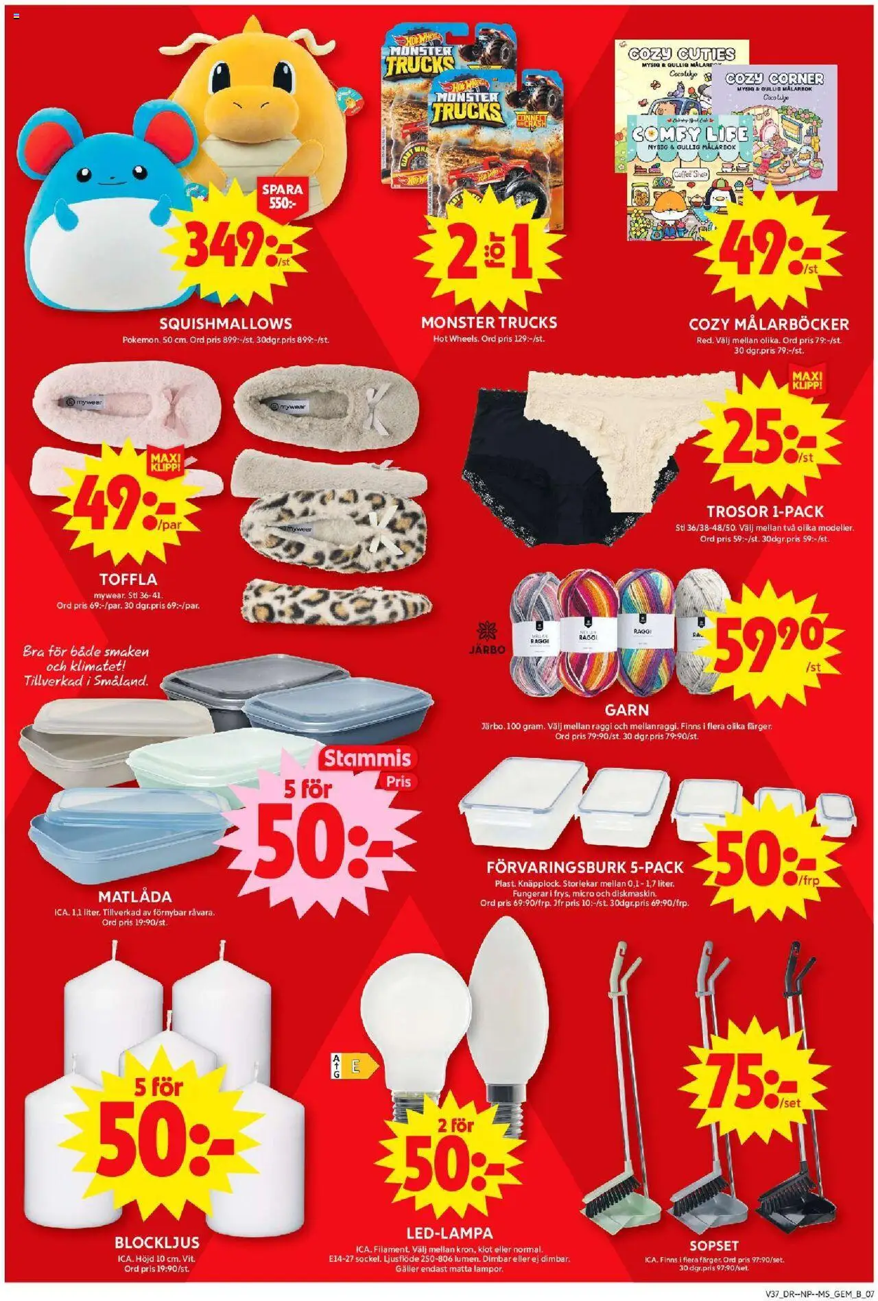 ICA Maxi reklamblad aktuell från 08.09.2025 | Sida: 11 | Produkter: Gem, Matta, Trosor, Set