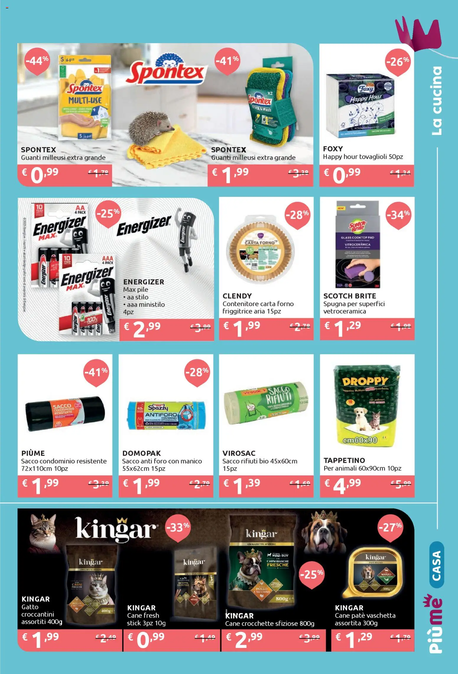 Volantino IperSoap del 16.02.2026 | Pagina: 9 | Prodotti: Spugna, Contenitore, Carta forno, Friggitrice