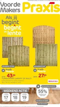 Praxis folder - Voorbeeld van een folder van Praxis, geldig van 13.04.2026