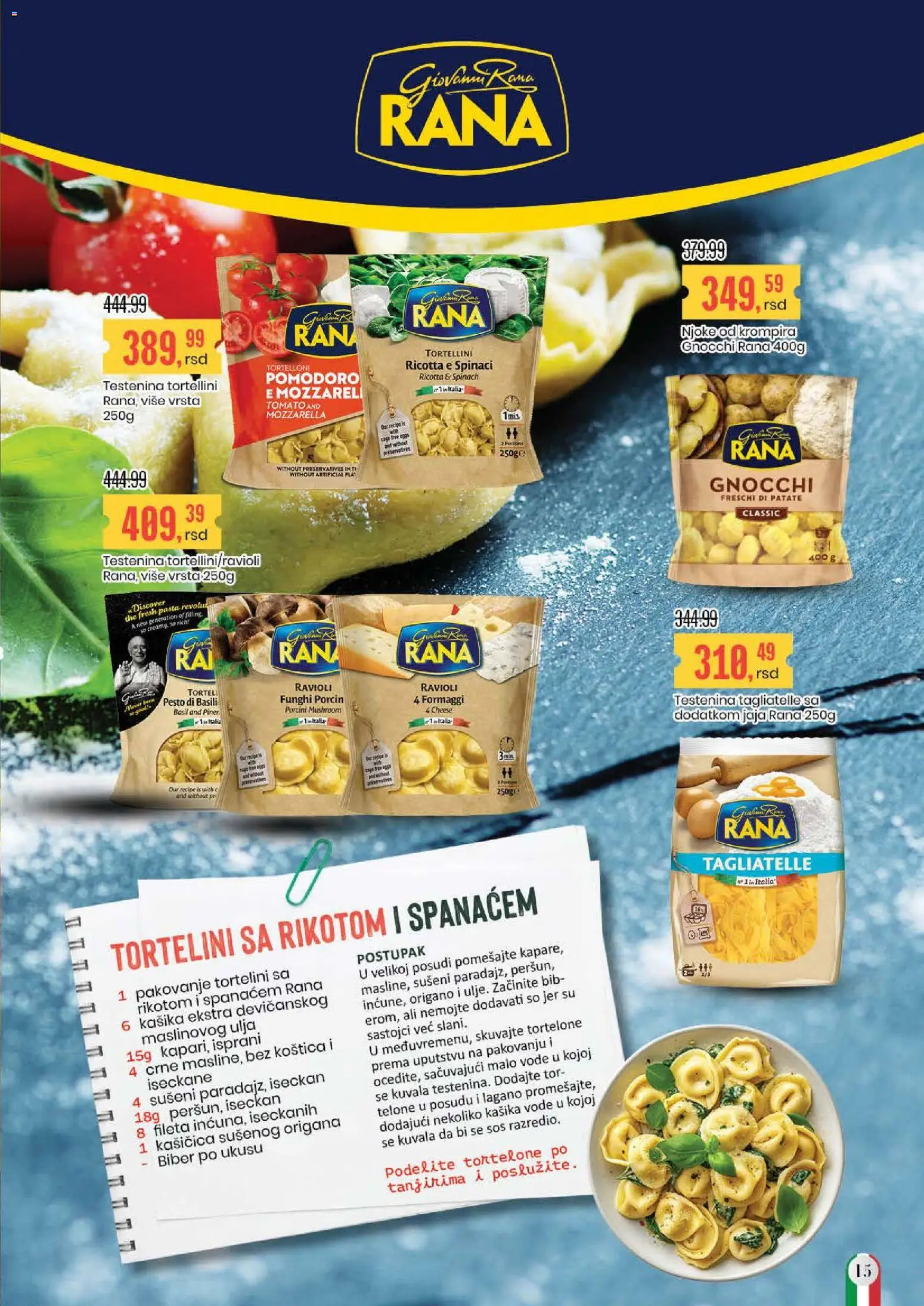 Aroma Market katalog - važi od 17.11.2025 | Strana: 15 | Proizvode: Pesto, So, Tagliatelle, Pakovanje
