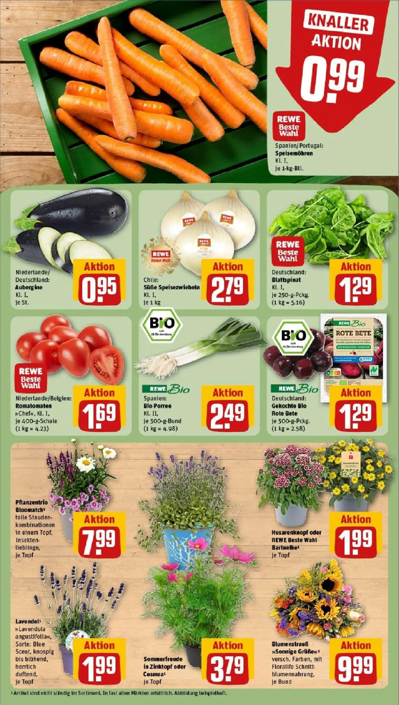 Rewe prospekt Berlin / Steglitz	 - gültig ab dem 15.06.2025 | Seite: 7 | Produkte: Aubergine, Lavendel