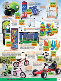 Dráčik leták platný od 03.10.2025 | Strana: 121 | Produkty: Hojdačka, Lopta