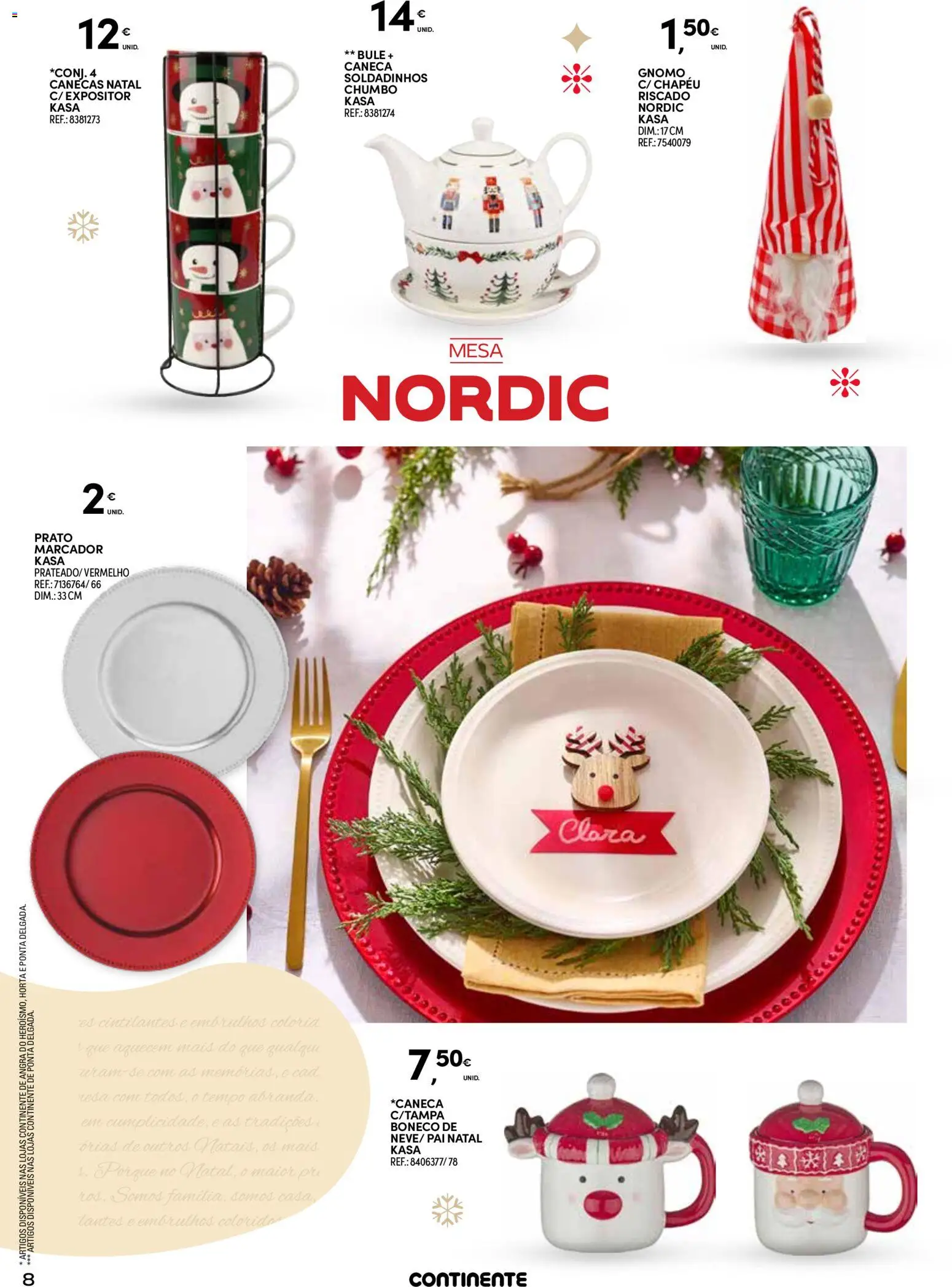 Continente - Açores │ válido de 18.11.2025 | Página: 8 | Produtos: Chapéu, Caneca, Mesa