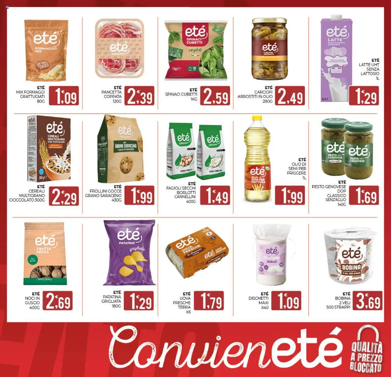 Volantino Eté del 19.09.2025 | Pagina: 19 | Prodotti: Uova, Cereali, Patatine, Pesto