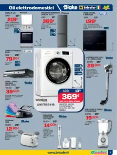 Anteprima del volantino Volantino Bricofer	 valido a partire dal 05.02.2026 | Pagina: 11 | Prodotti: Tritatutto, Lavatrice, Frigorifero, Tostapane