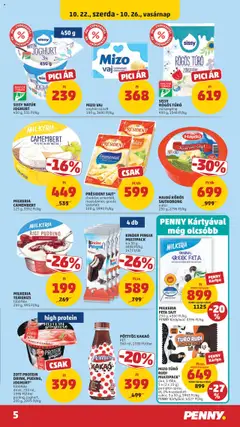 MIZO VAJ, enyhén sózott, 100 g - amely érvényes a következő dátumtól: 22.10.2025 | Oldal: 5