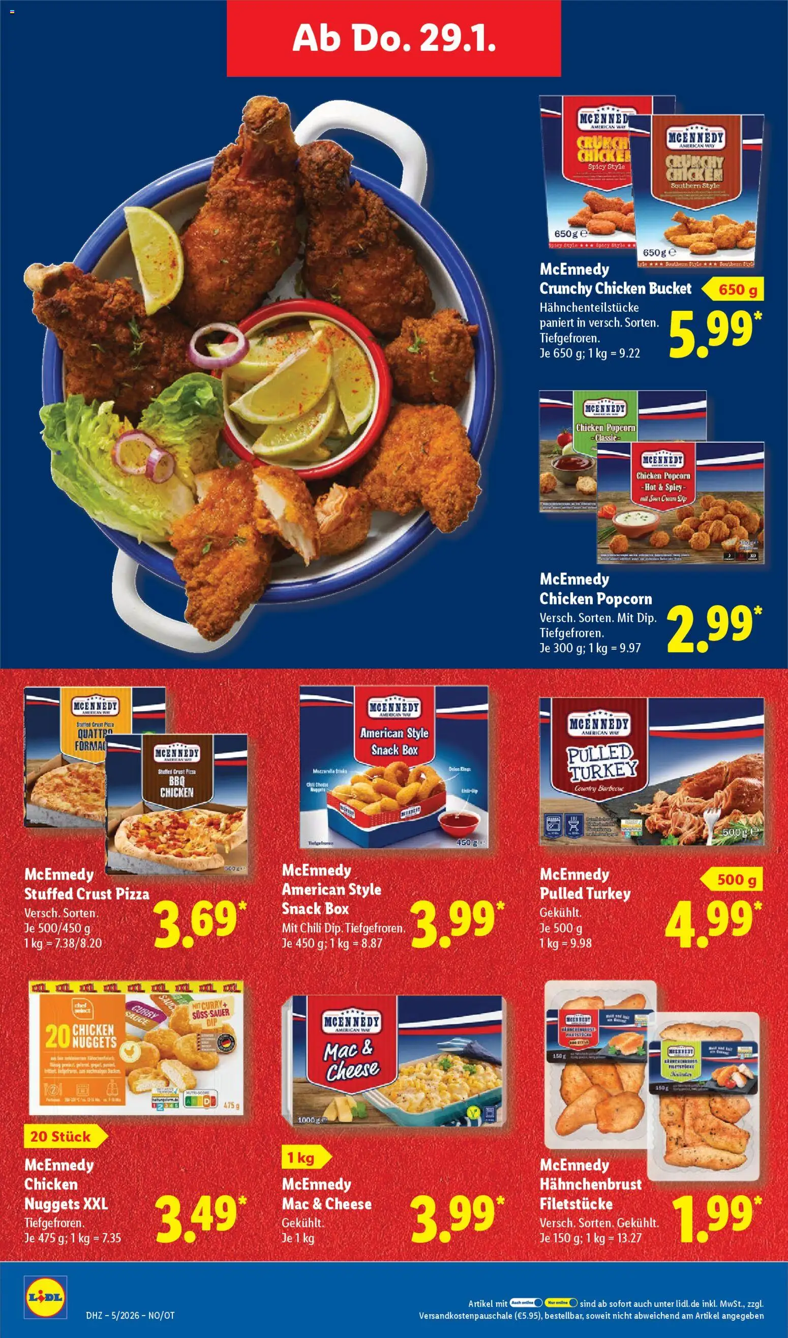 Lidl Prospekt Bernsdorf – gültig ab 26.01.2026 | Seite: 54 | Produkte: Mozzarella, Box, Pizza, Hahnchenbrust