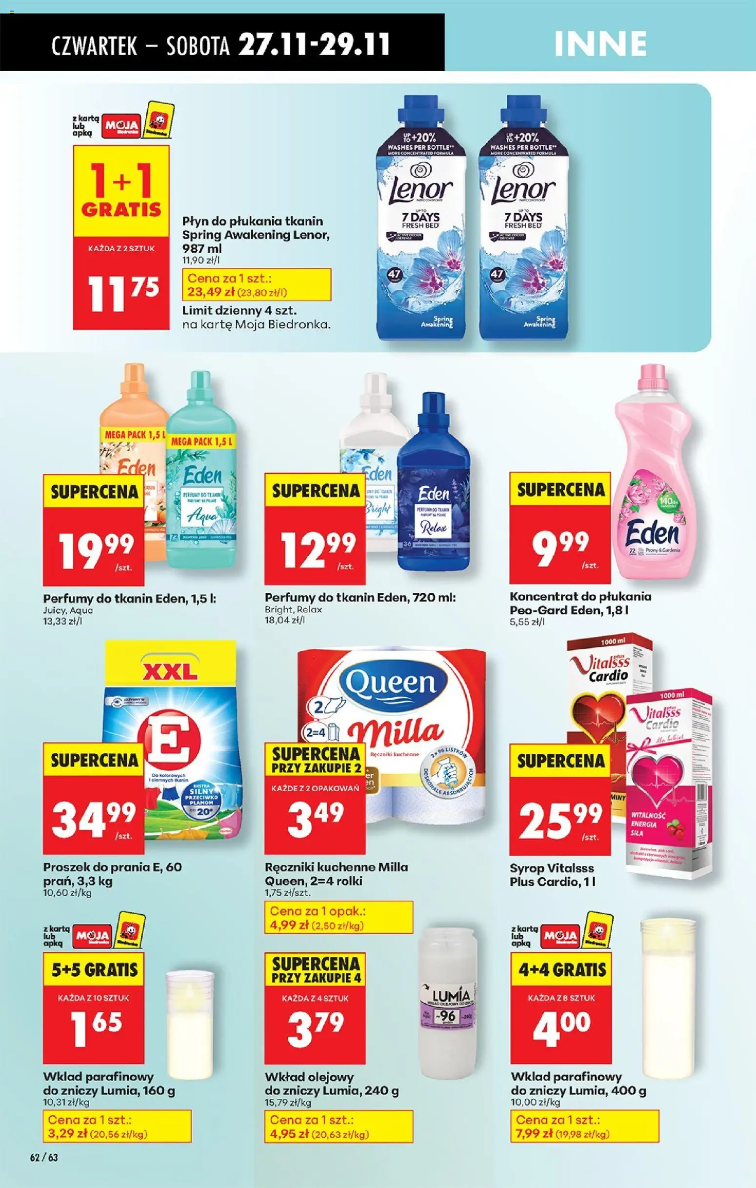 Biedronka Black Friday od 27.11.2025 | Strona: 82 | Produkty: Ręczniki kuchenne, Karta, Proszek do prania, Detergent