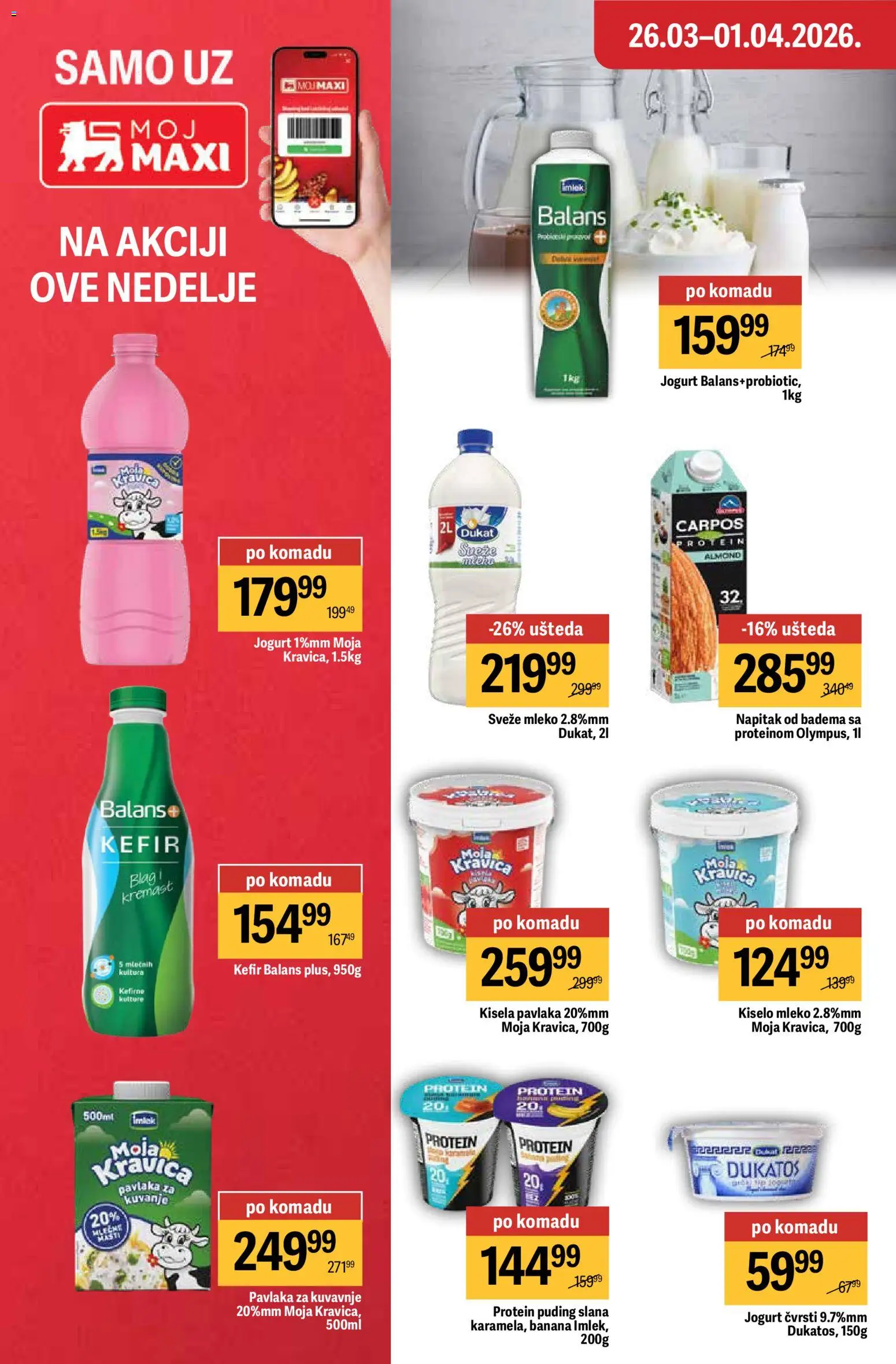 Maxi katalog - važi od 26.03.2026 | Strana: 24 | Proizvode: Banana, Protein, Puding, Dukatos