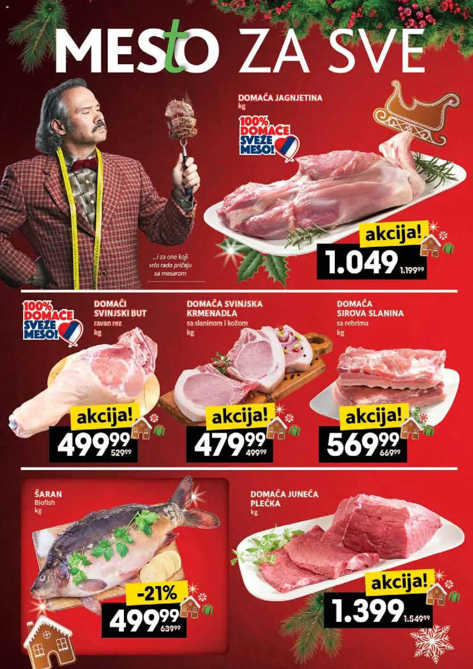 Idea katalog - važi od 18.12.2025 | Strana: 4 | Proizvode: Sirova slanina, Krmenadla, Slanina, Svinjski but