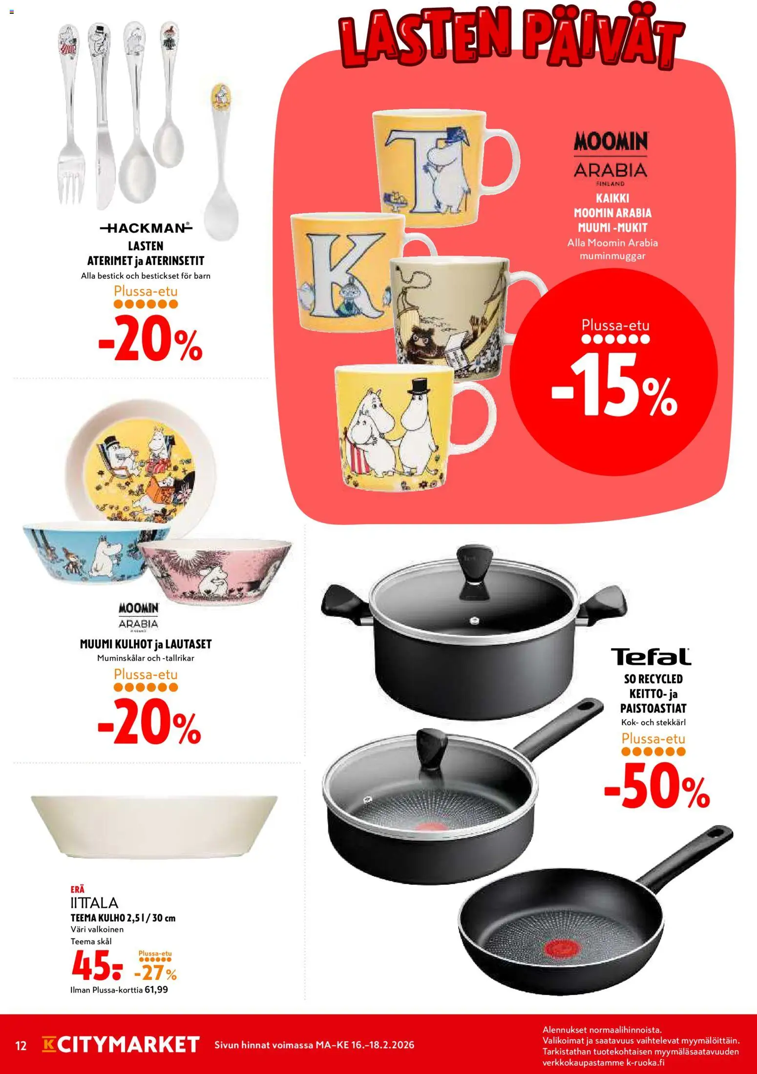 K-Citymarket tarjoukset – voimassa 16.02.2026 alkaen | Sivu: 12 | Tuotteet: Keitto
