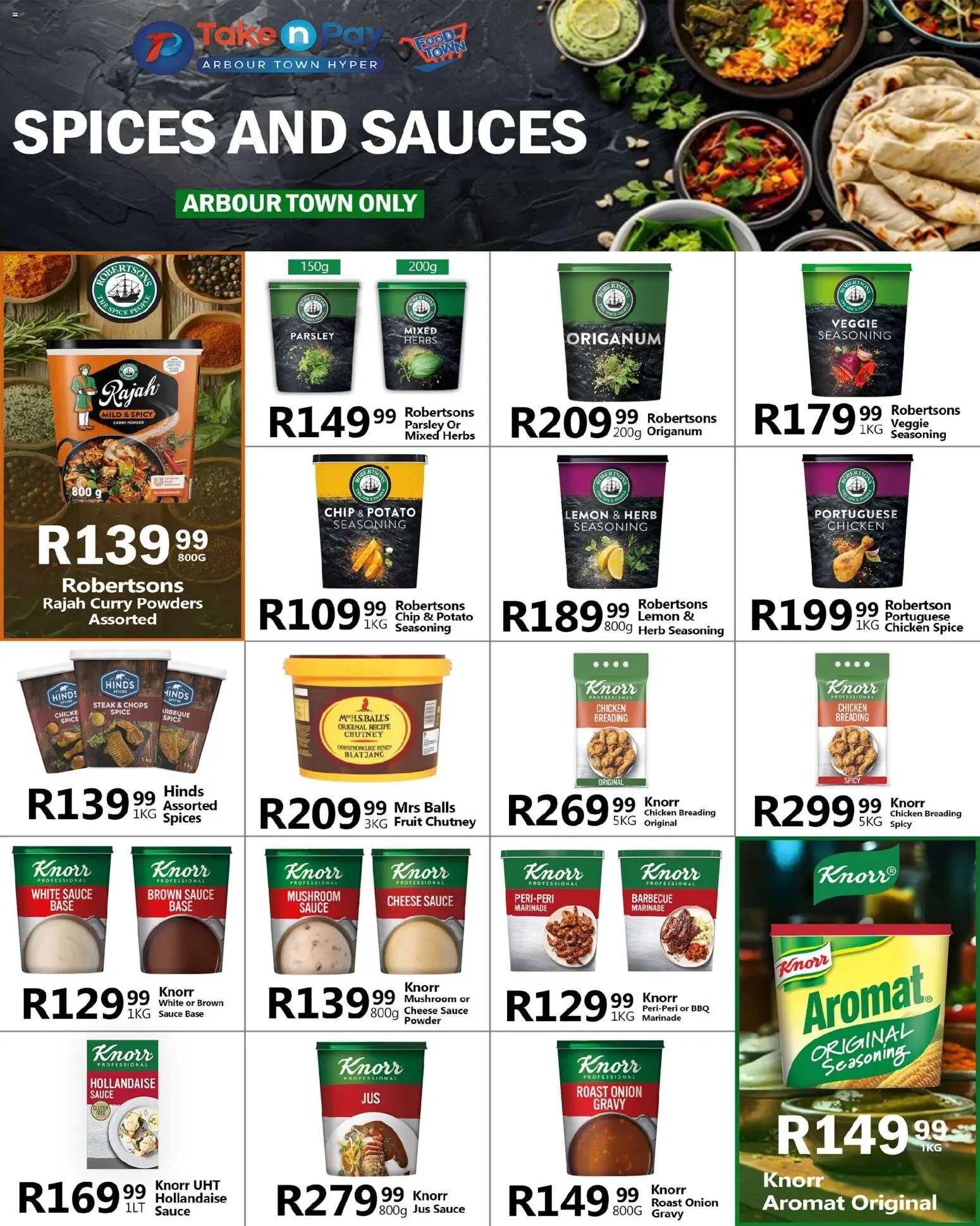 New Take n Pay catalogue – valid from 10.11.2025 | Page: 28 | Products: Steak, Cheese, Powder, Herbs