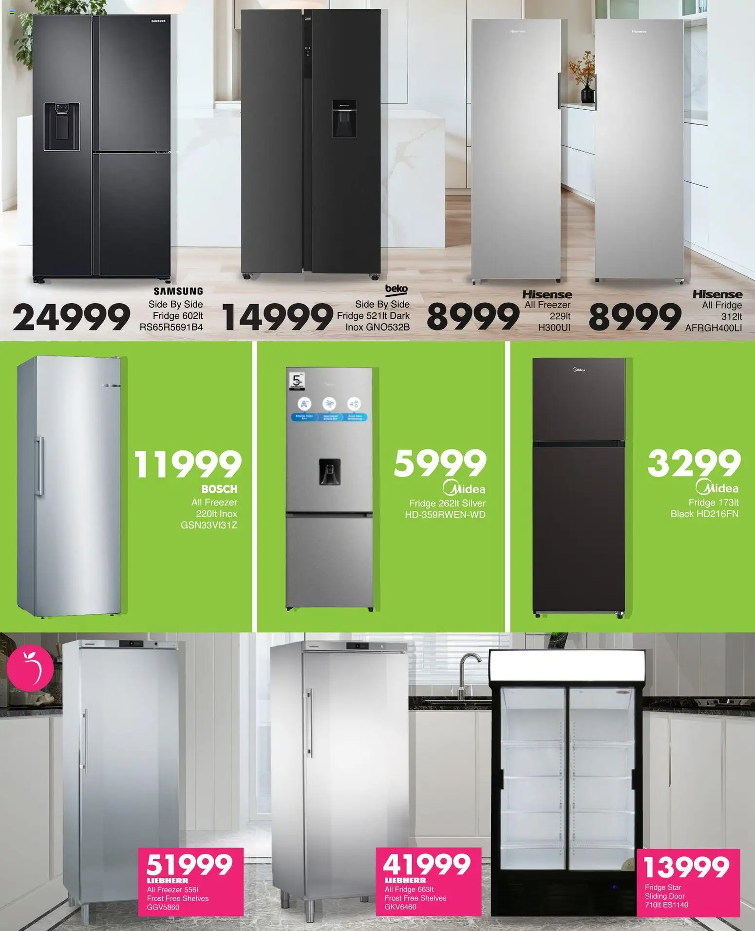 New Save catalogue – valid from 23.04.2026 | Page: 7 | Products: Freezer, Freezer fridge, Fridge