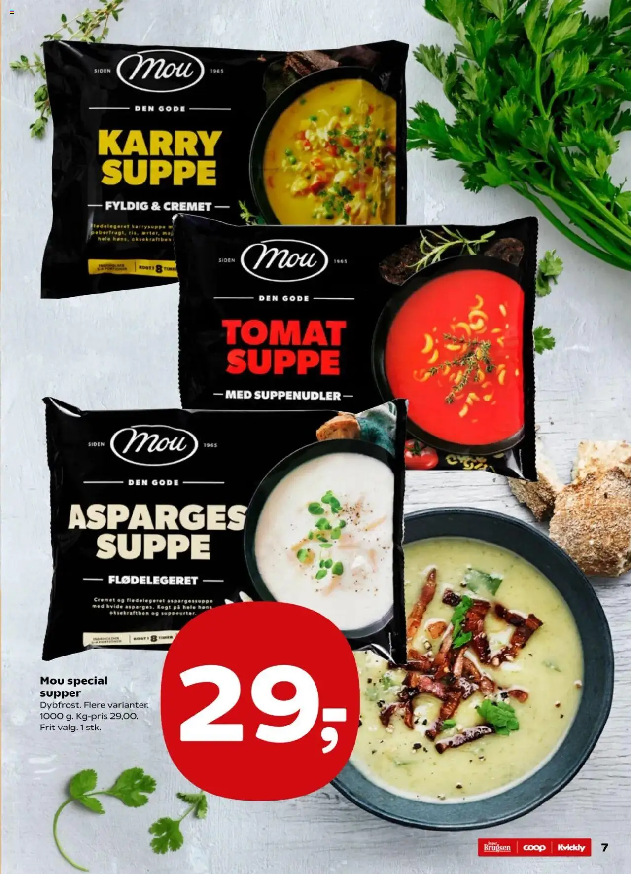 Super Brugsen tilbudsavis – gyldig fra 17.10.2025 | Side: 7 | Produkter: Karry, Suppe, Asparges