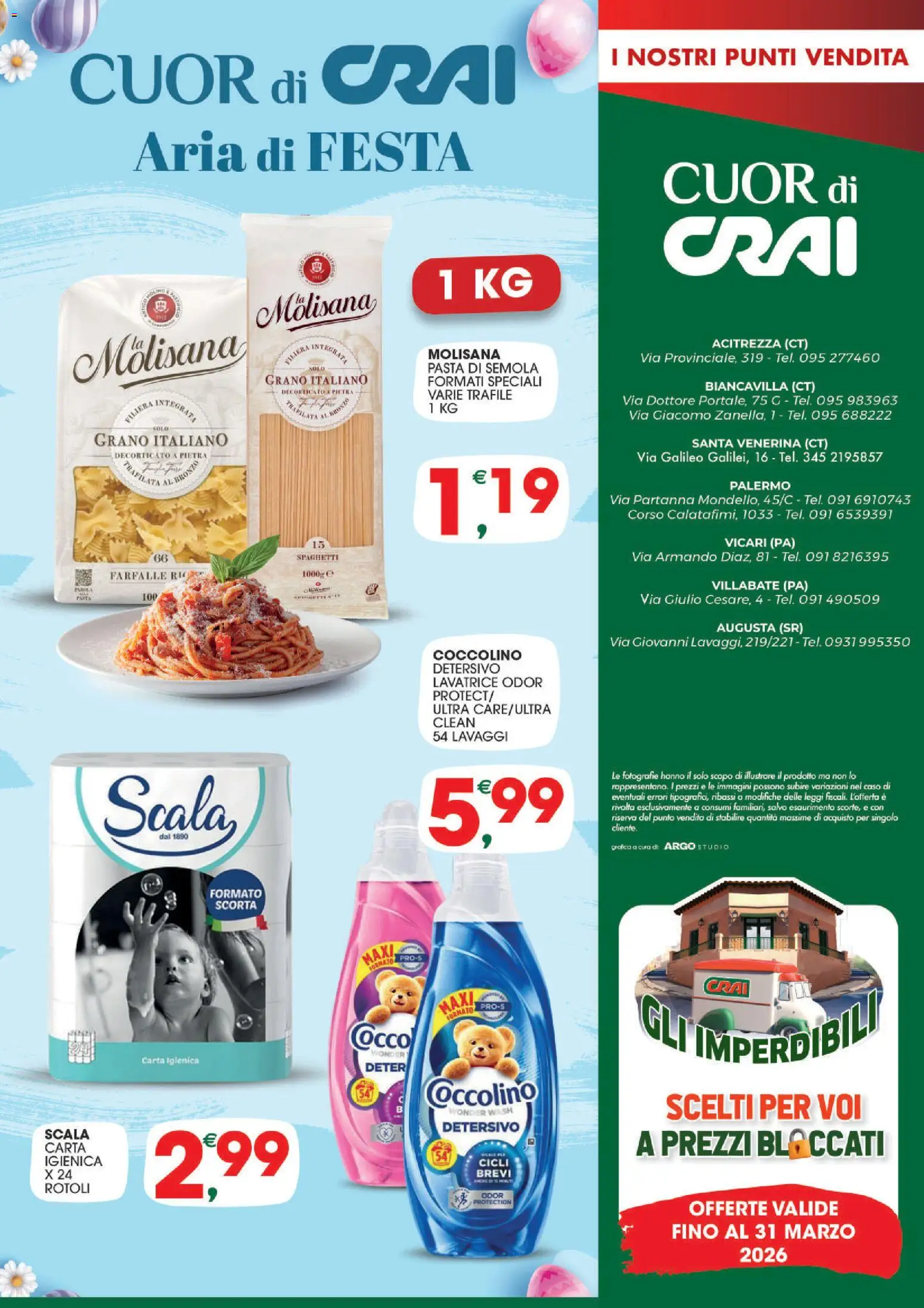 Volantino CRAI del 18.03.2026 | Pagina: 8 | Prodotti: Carta igienica, Pasta, Lavatrice, Scala