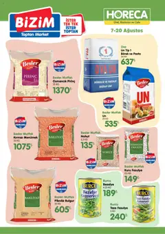 Bizim Toptan - Horeca kataloğu - 07.08.2025 tarihinden itibaren geçerlidir | Sayfa: 2