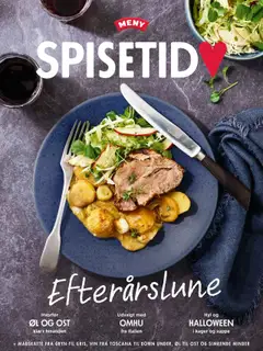 Meny - Spisetid gyldig fra 03.10.2025