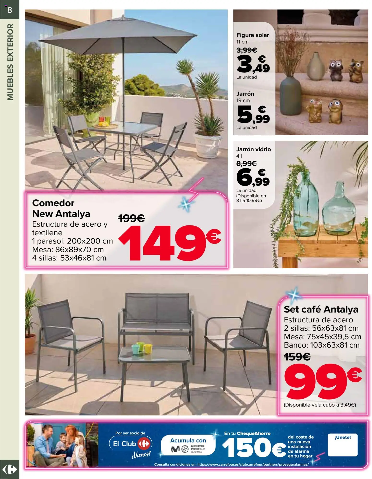 Carrefour Jardin │ válido desde el 14.04.2026 | Página: 8 | Productos: Café, Muebles, Vela, Mesa