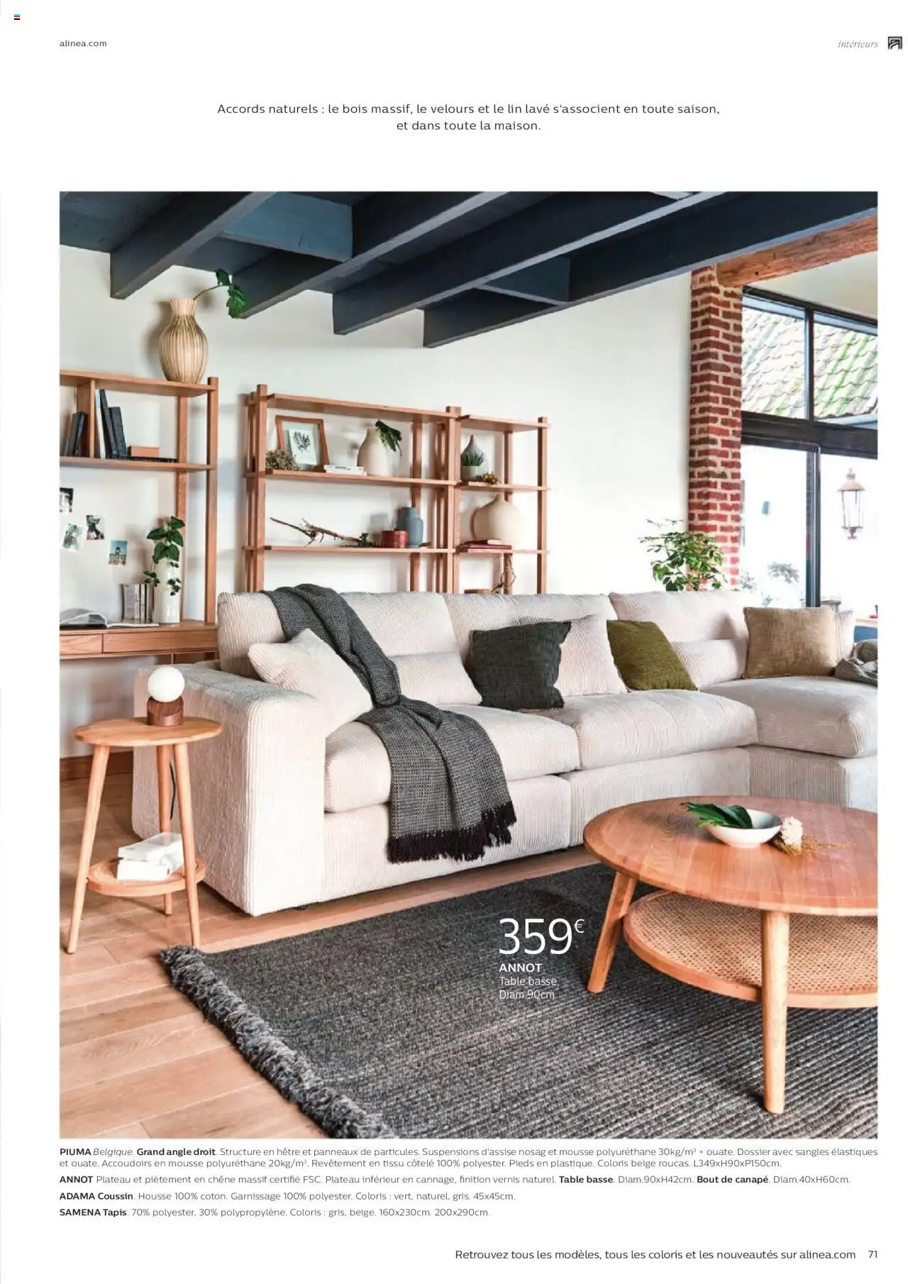 {H1} | Page: 71 | Produits: Mousse, Table basse, Table, Élastiques