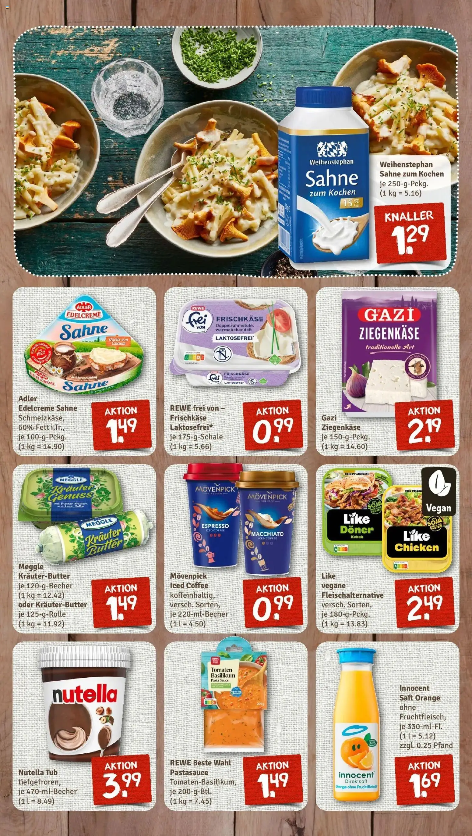 Rewe Prospekt Lauterbach/Maar	 – gültig ab 12.04.2026 | Seite: 7 | Produkte: Tomaten, Pasta, Saft, Sahne