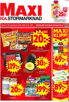 ICA Maxi - Enköping - Förhandsvisning av reklamblad från butik ICA Maxi aktuell från 20.10.2025