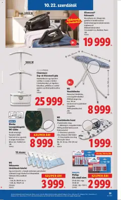 Silvercrest® Gőzvasaló, Bázisállomás be-/kikapcsoló gombbal és hőálló tartóval. Kiváló minőségű kerámiabevonatú talplemezzel. Állítható hőmérséklet. 3 üzemmód: Eco, Medium, Power /db - amely érvényes a következő dátumtól: 22.10.2025 | Oldal: 33