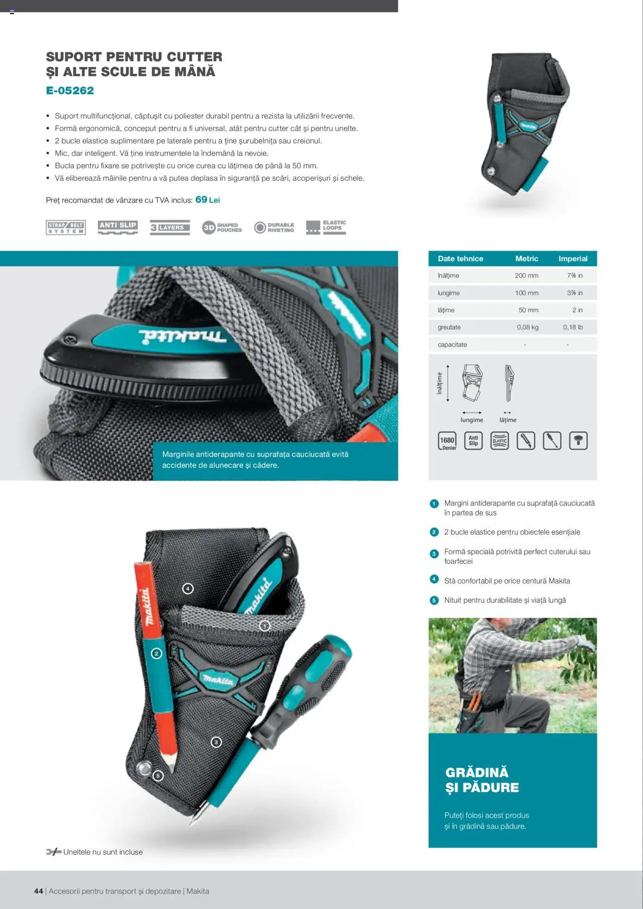 Makita catalog - Accesorii pentru transport si depozitare   – valabil de la 06.09.2021 | Pagină: 44