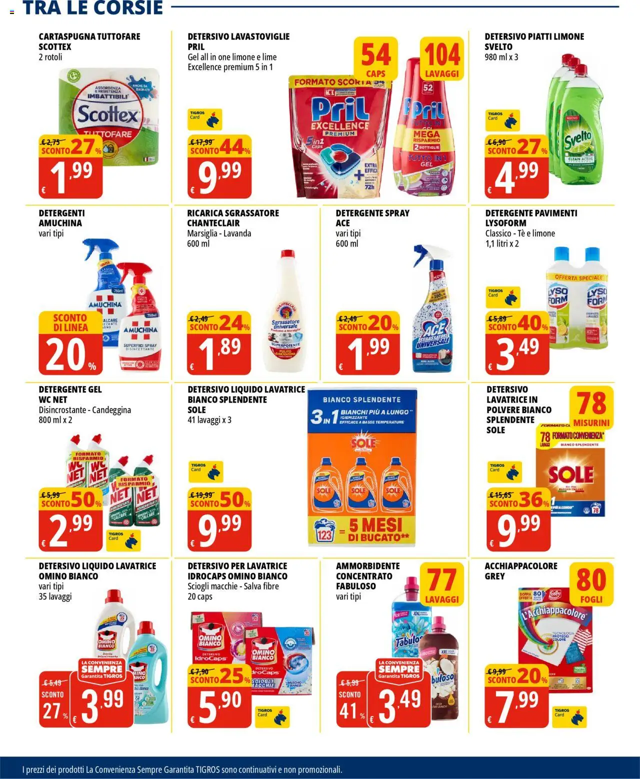 Volantino Tigros del 04.06.2025 | Pagina: 27 | Prodotti: Sgrassatore, Limone, Lavastoviglie, Lavanda