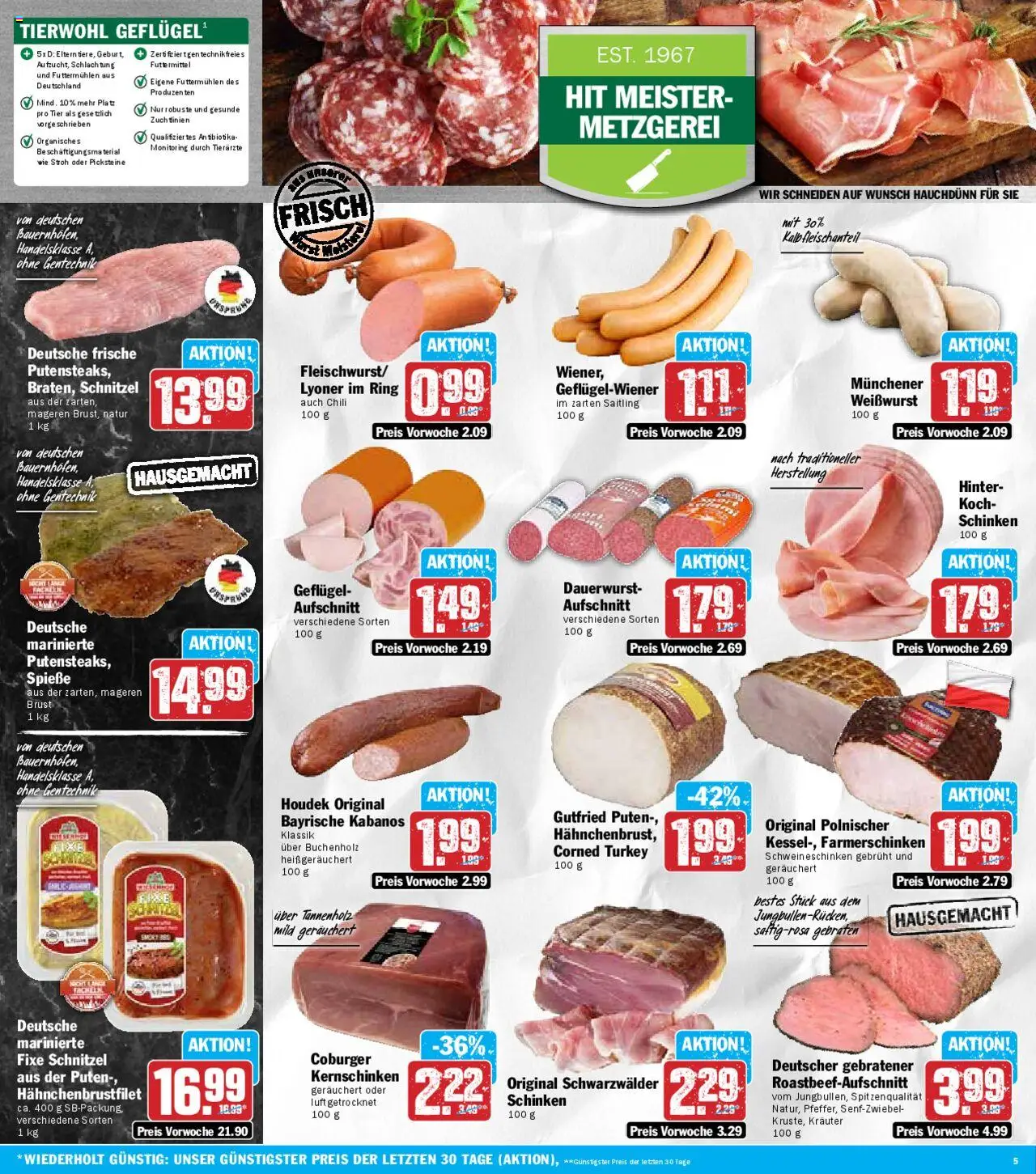 HIT Prospekt 	 - gültig ab dem 21.07.2025 | Seite: 5 | Produkte: Spieße, Schnitzel, Chili, Schinken