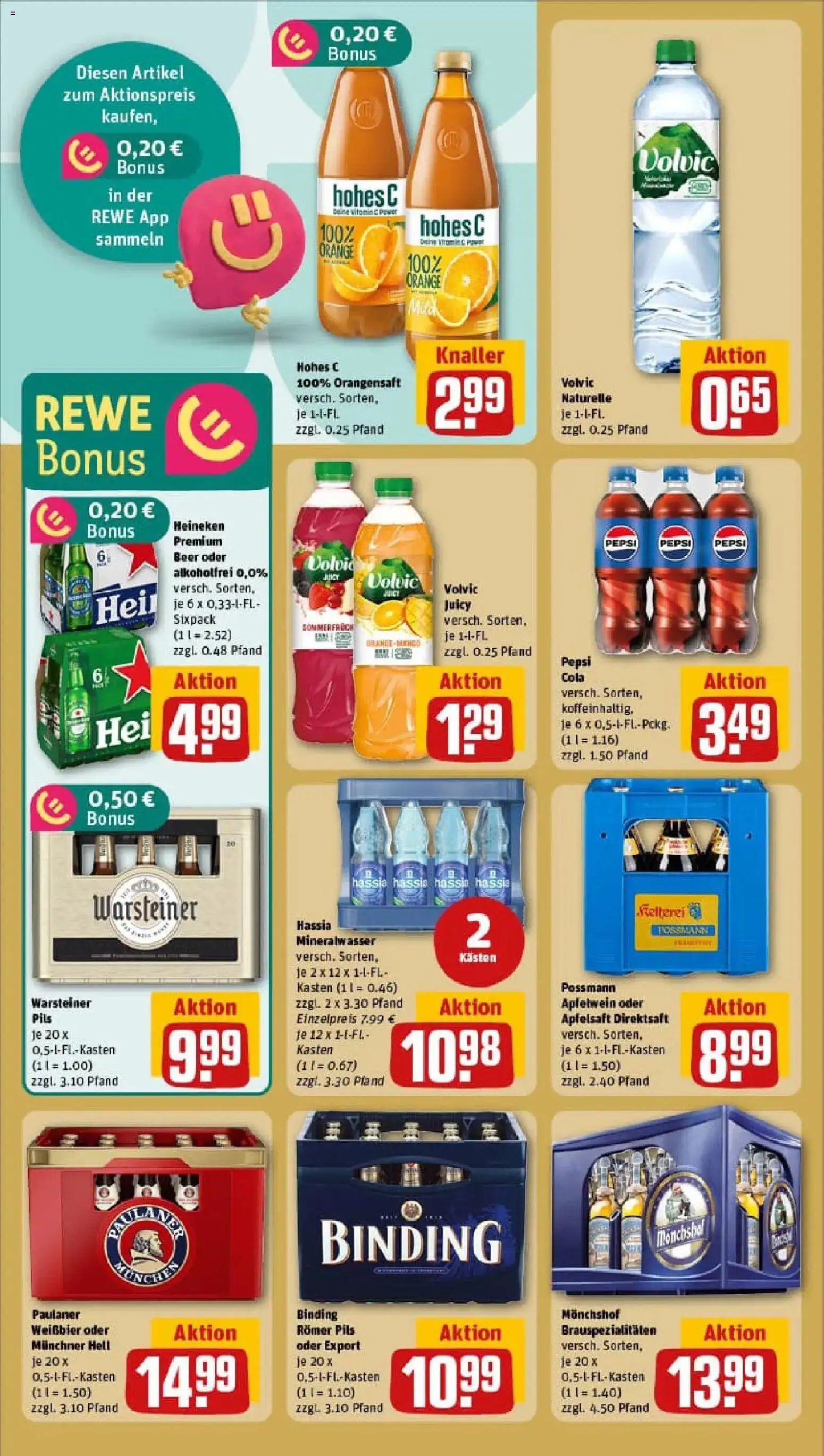Rewe prospekt Glauburg / Stockheim	 – gültig ab 10.11.2025 | Seite: 18 | Produkte: Mineralwasser, Apple, Heineken, Pepsi