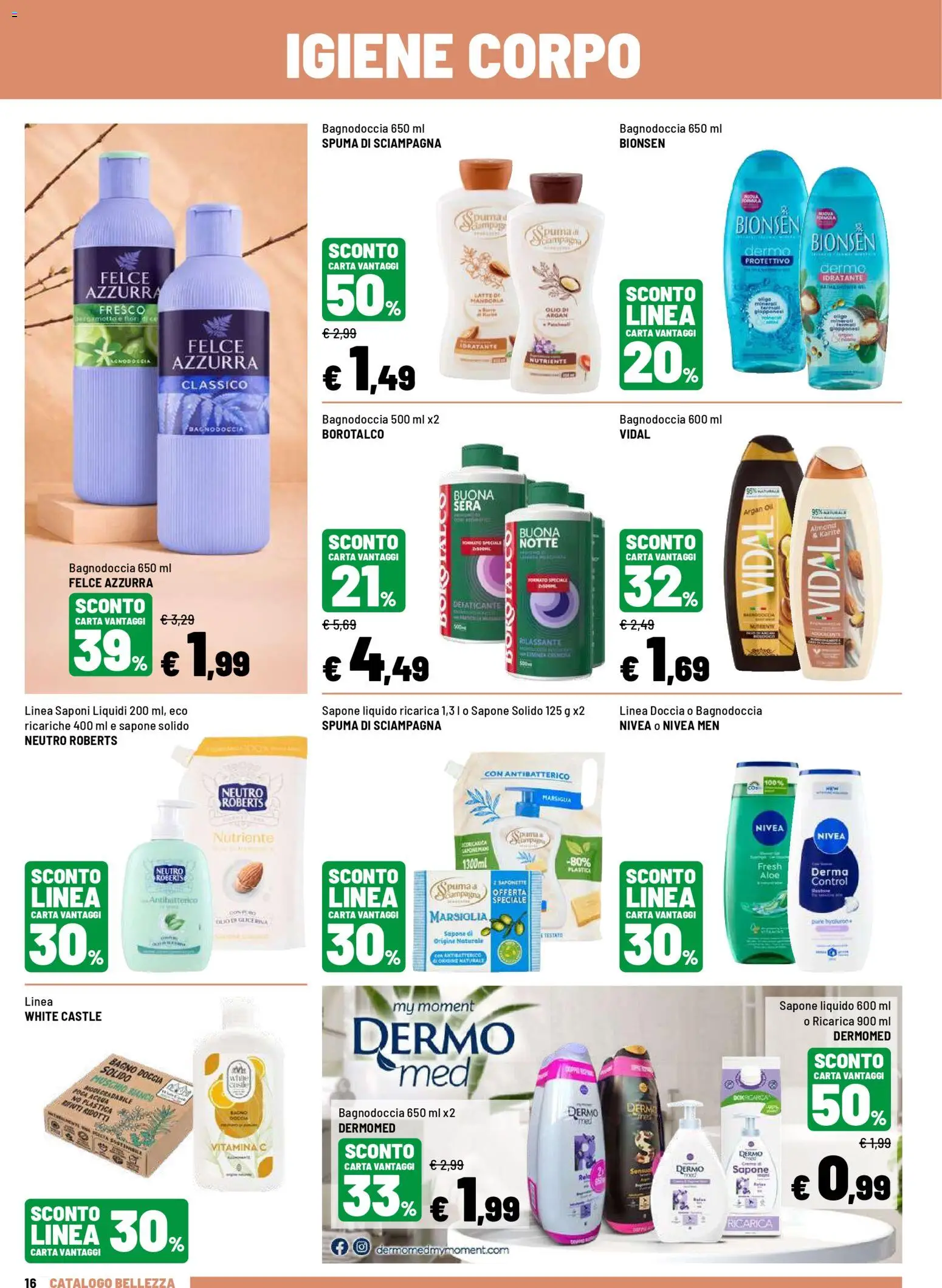 Volantino Iper del 27.04.2026 | Pagina: 16 | Prodotti: Sapone, Acqua, Bagno, Doccia