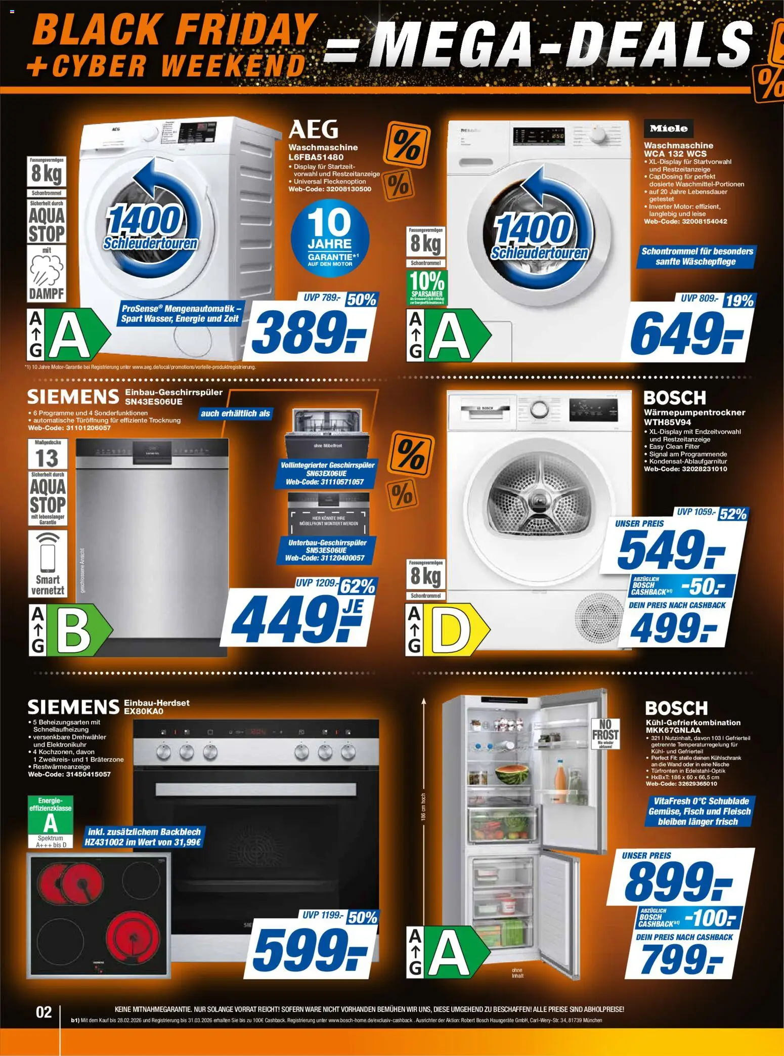 Expert - Black Friday – gültig ab 28.11.2025 | Seite: 2 | Produkte: Miele, Bosch, Fisch, Kühlgefrierkombination