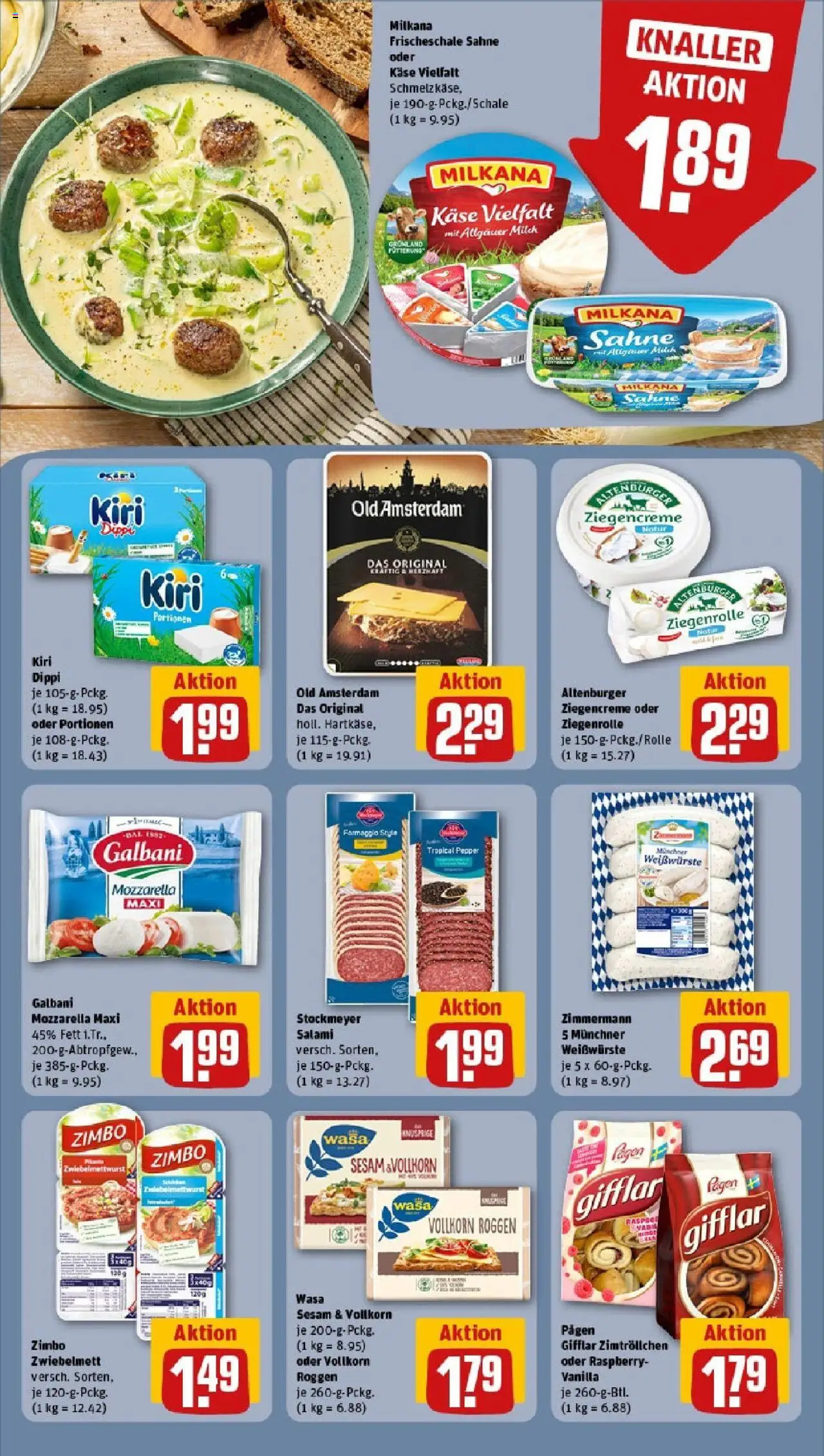 Rewe prospekt Lippstadt / Bad Waldliesborn	 - gültig ab dem 25.05.2025 | Seite: 10 | Produkte: Milch, Milkana, Mozzarella, Sahne