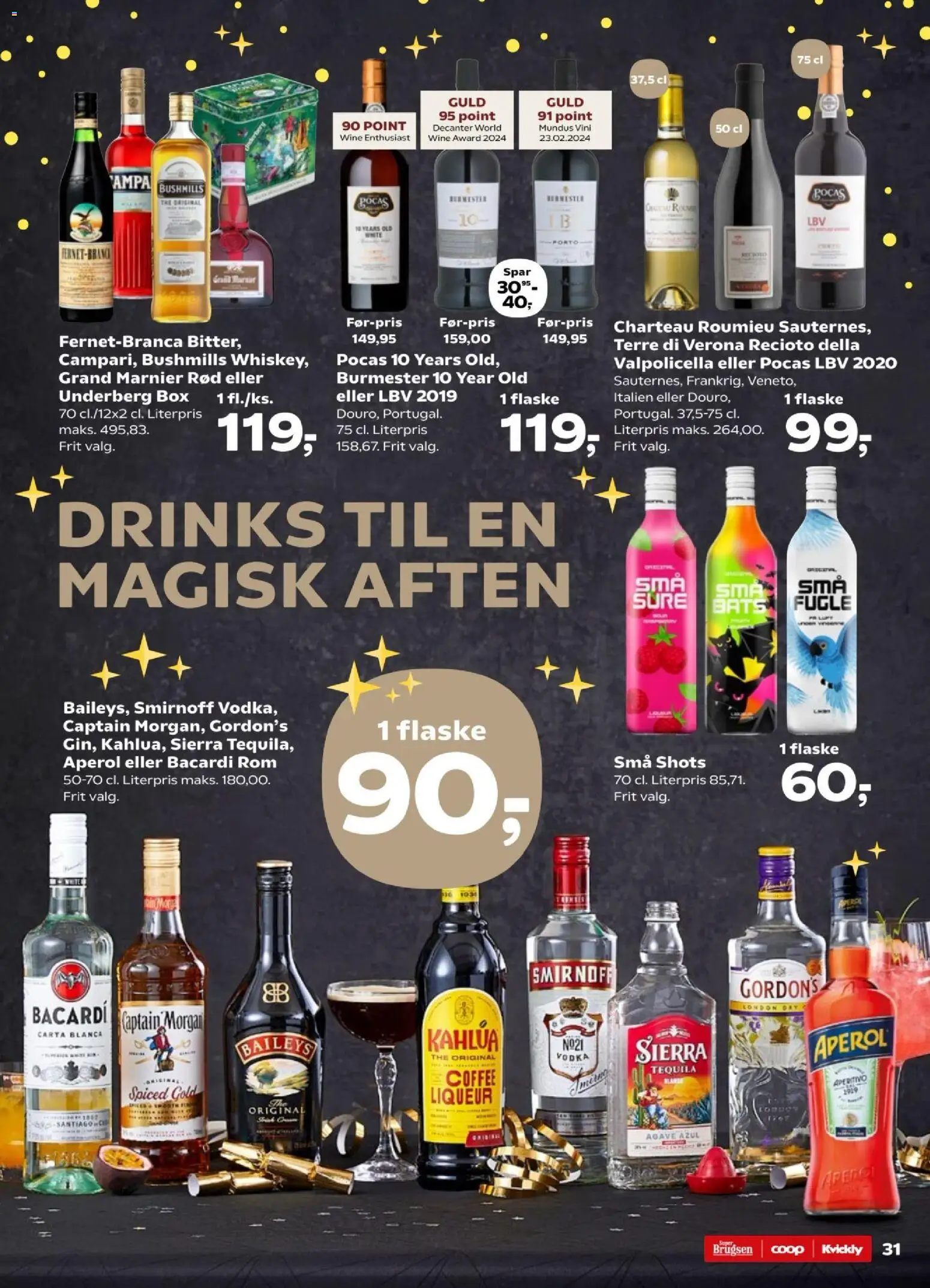 Kvickly tilbudsavis – gyldig fra 26.12.2025 | Side: 35 | Produkter: Amendoins, Vodka, Rom