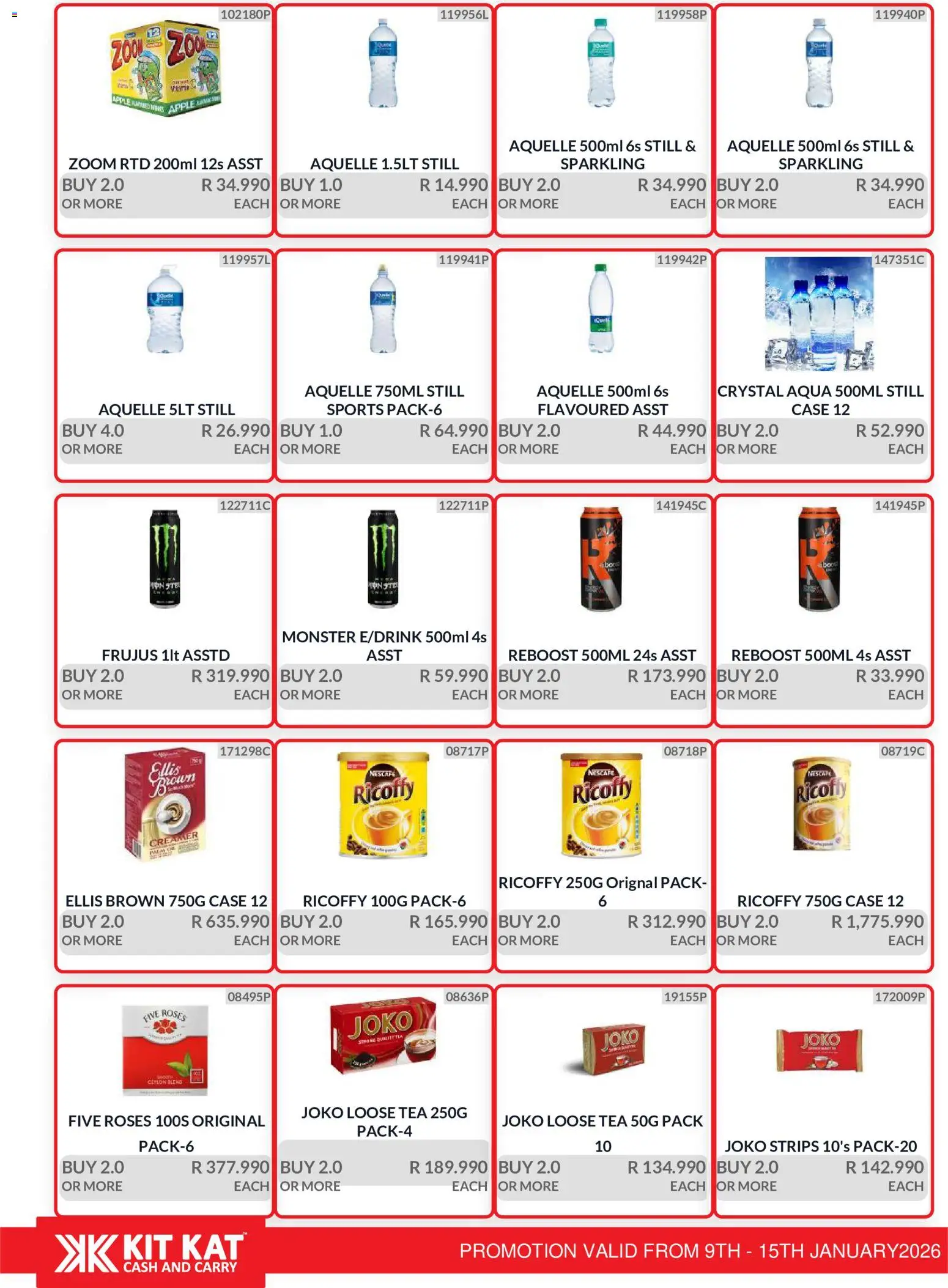 New KIT KAT Cash & Carry catalogue – valid from 09.01.2026 | Page: 11 | Products: Case, Creamer, Tea