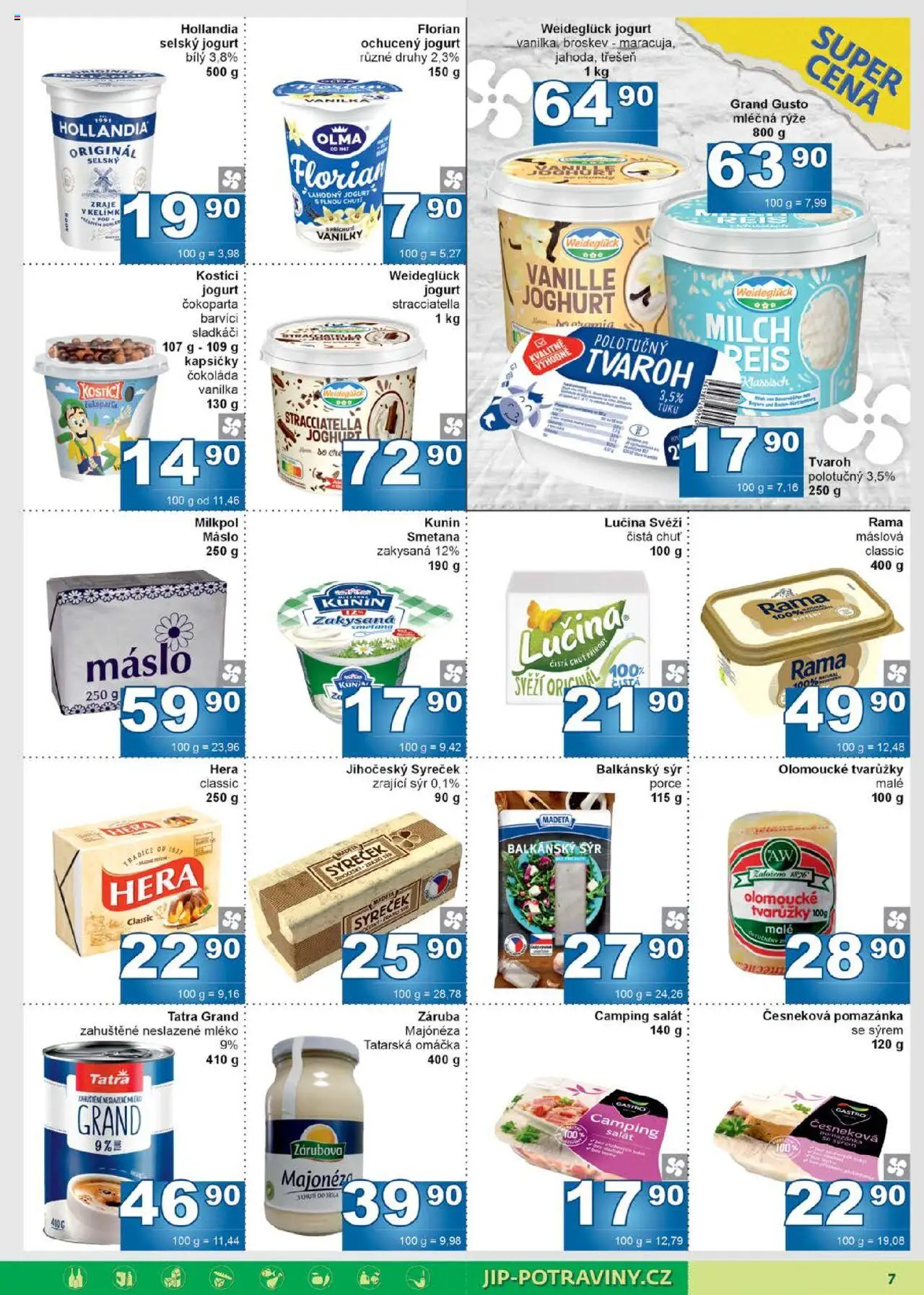 Jip leták od 16.07.2025 | Strana: 7 | Produkty: Kostici, Rýže, Hollandia, Tatarská omáčka