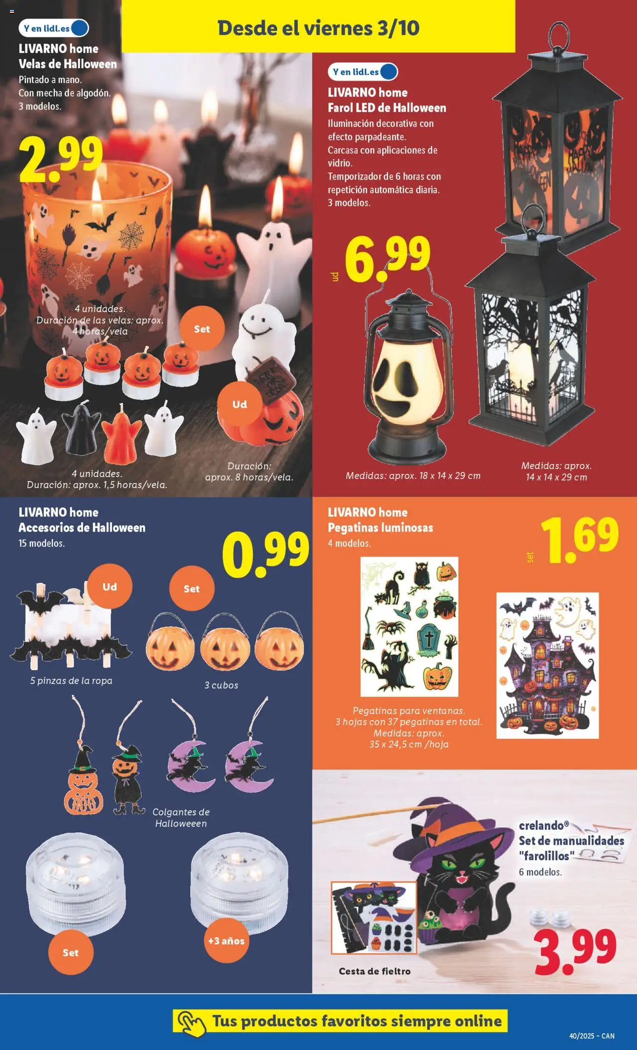 Lidl - Canarias │ válido desde el 29.09.2025 | Página: 13 | Productos: Ropa, Galette de chaise, Βραχιόλι, Cesta